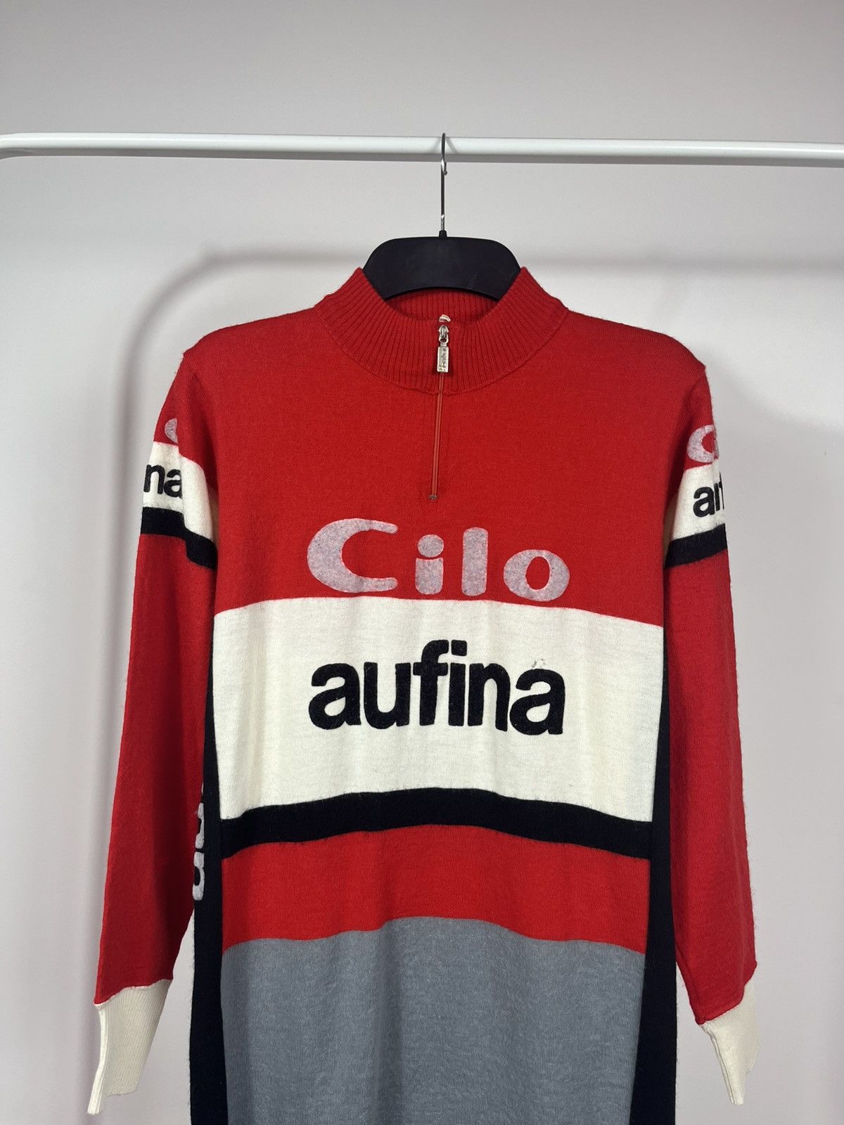 Other Vintage Cilo Aufina Cycling Jersey by SMS Santini Italy Size US M / EU 48-50 / 2 - 2 Thumbnail