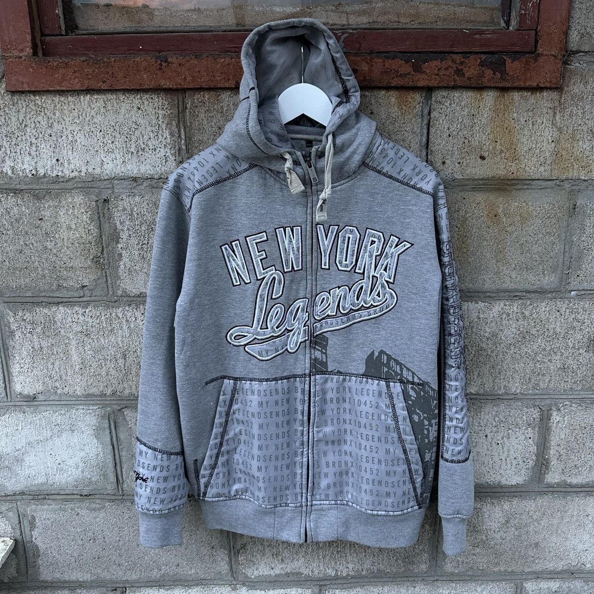 New Era Vintage New York Zip Hoodie Big Logo Y2K Size L Crazy Grunge Size US L / EU 52-54 / 3 - 1 Thumbnail