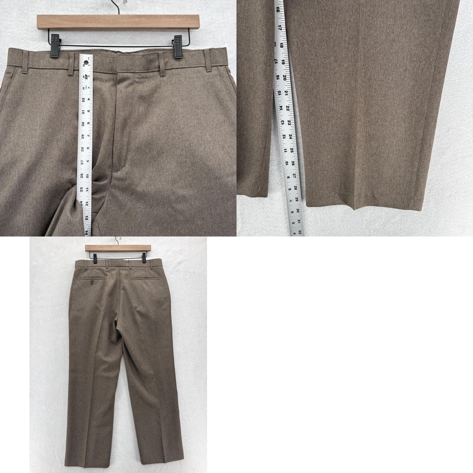 Levi's VINTAGE Levi's Action Slacks Dress Pants Mens 38x30 Brown Polyester Flat Front VTG Casual Size US 38 / EU 54 - 8 Thumbnail