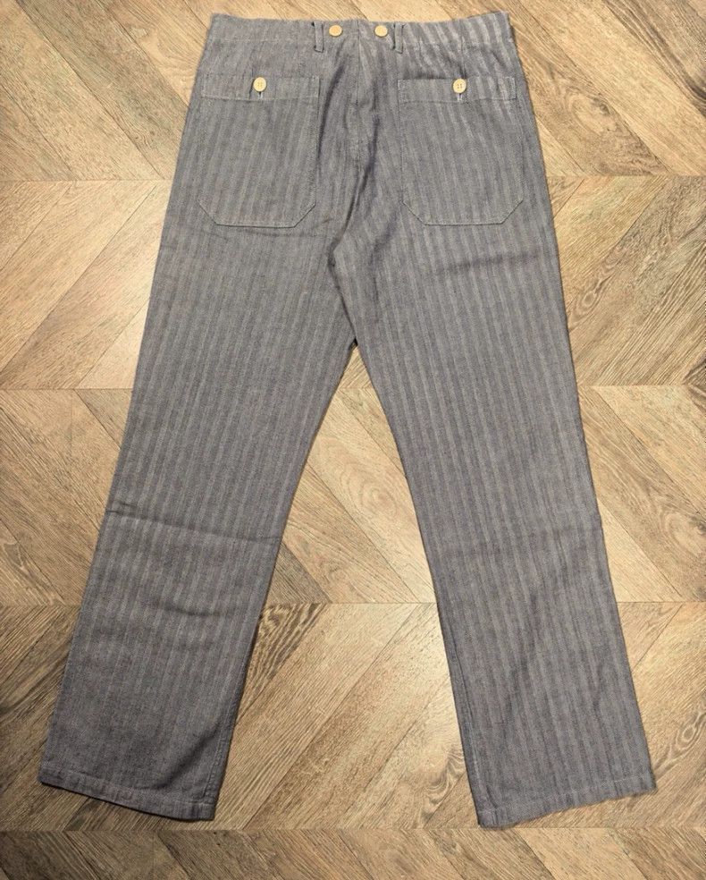 Visvim Visvim size l Plant blue-dyed fishbone herringbone straight Size US 28 / EU 44 - 3 Thumbnail
