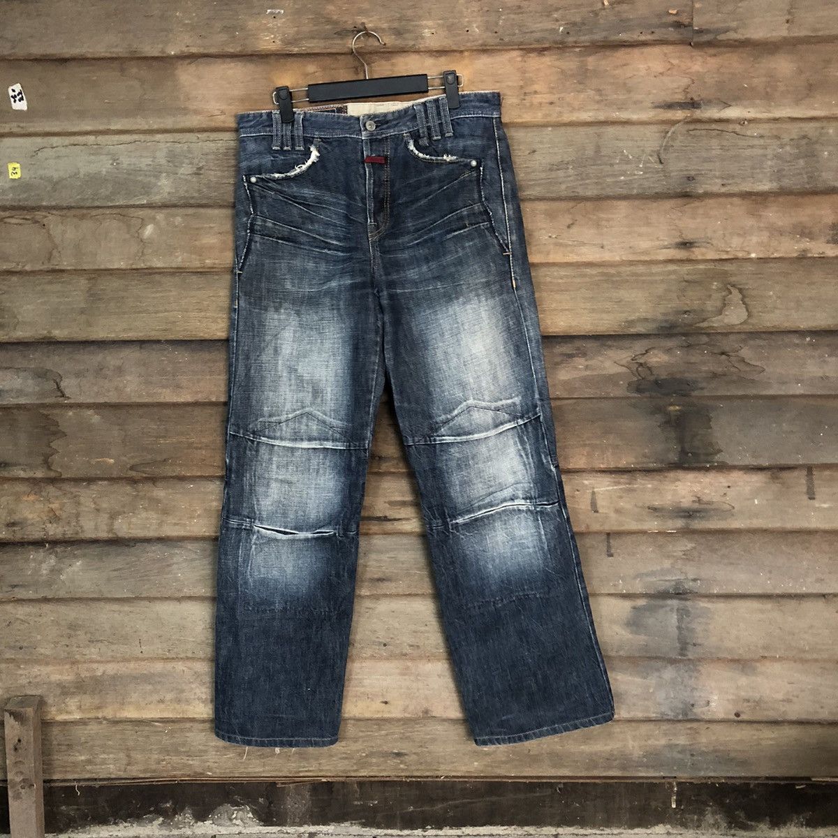 Marithe + Francois Girbaud DL Marithe Francois Girbaund faded Black Denim Pants #7317 Size US 31 - 1 Thumbnail
