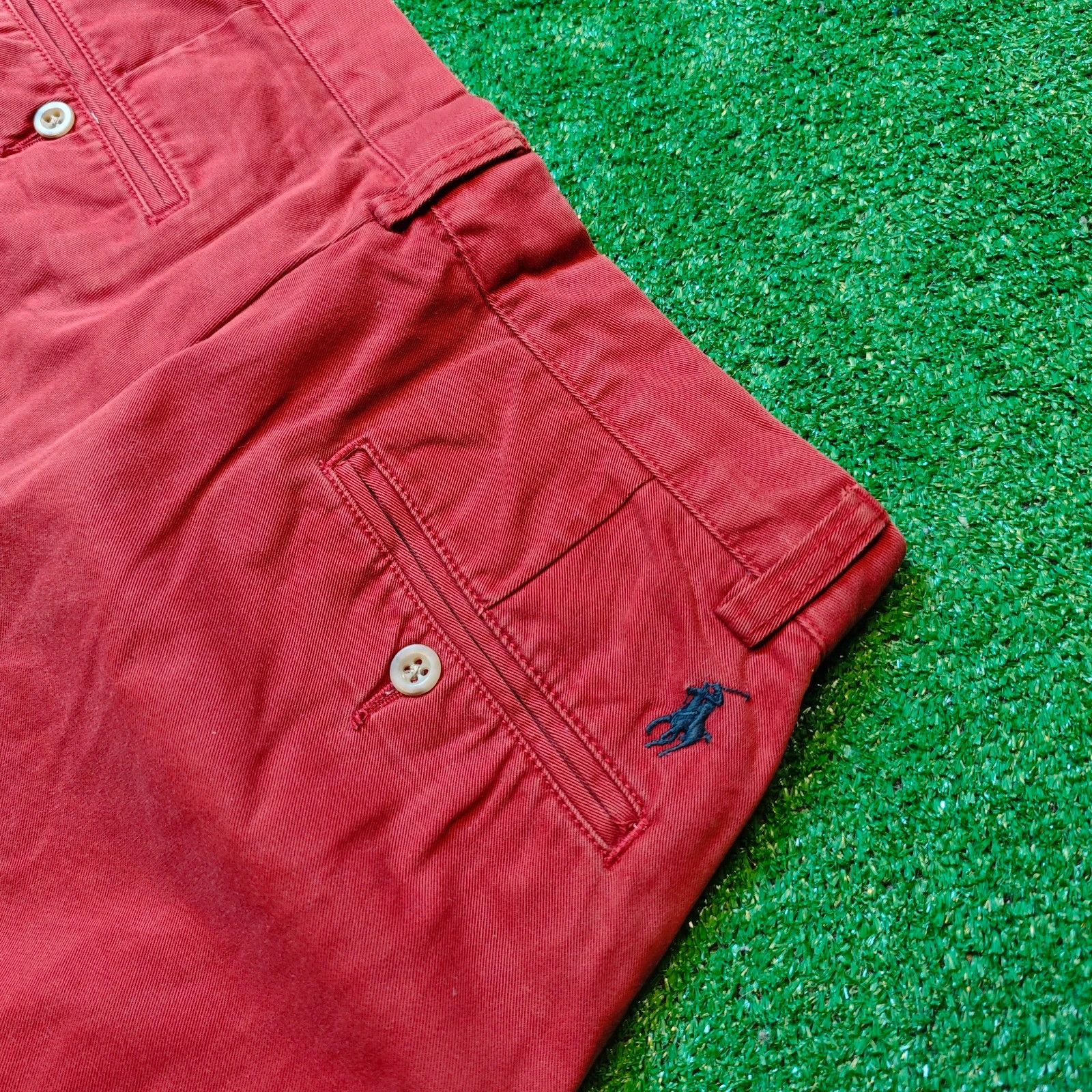 Polo Ralph Lauren × Vintage Vintage Polo Ralph Lauren Chino Pants 30x32 red trousers Size US M / EU 48-50 / 2 - 4 Thumbnail