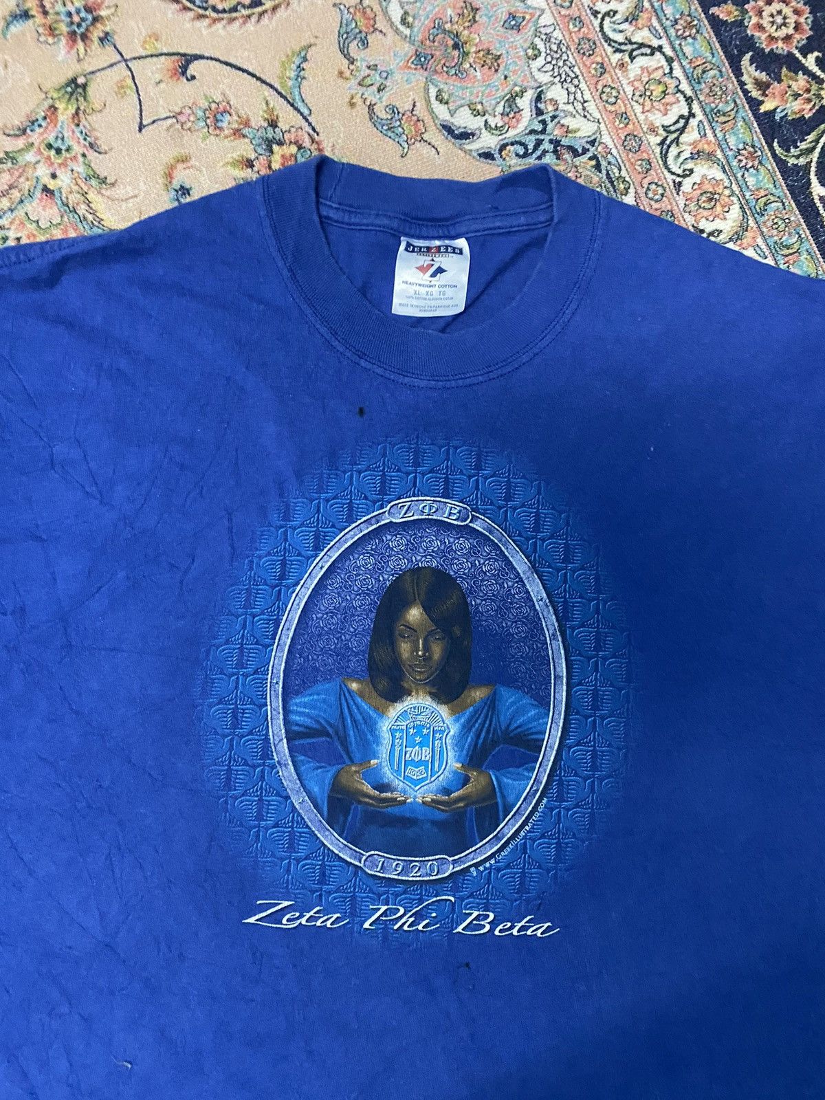 Jerzees × Vintage Vintage 1998 Zeta Plu Beta Tag Jerzees Size US XL / EU 56 / 4 - 3 Thumbnail