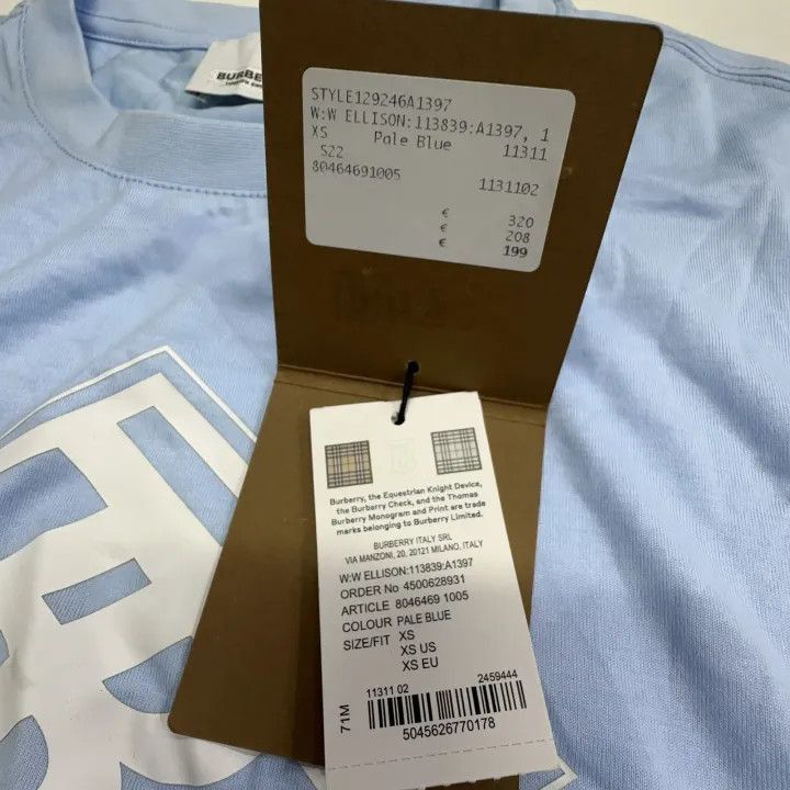 Burberry Burberry Burberry SS23 Logo Print Crew Neck T-Shirt-2507 Size US XS / EU 42 / 0 - 6 Thumbnail