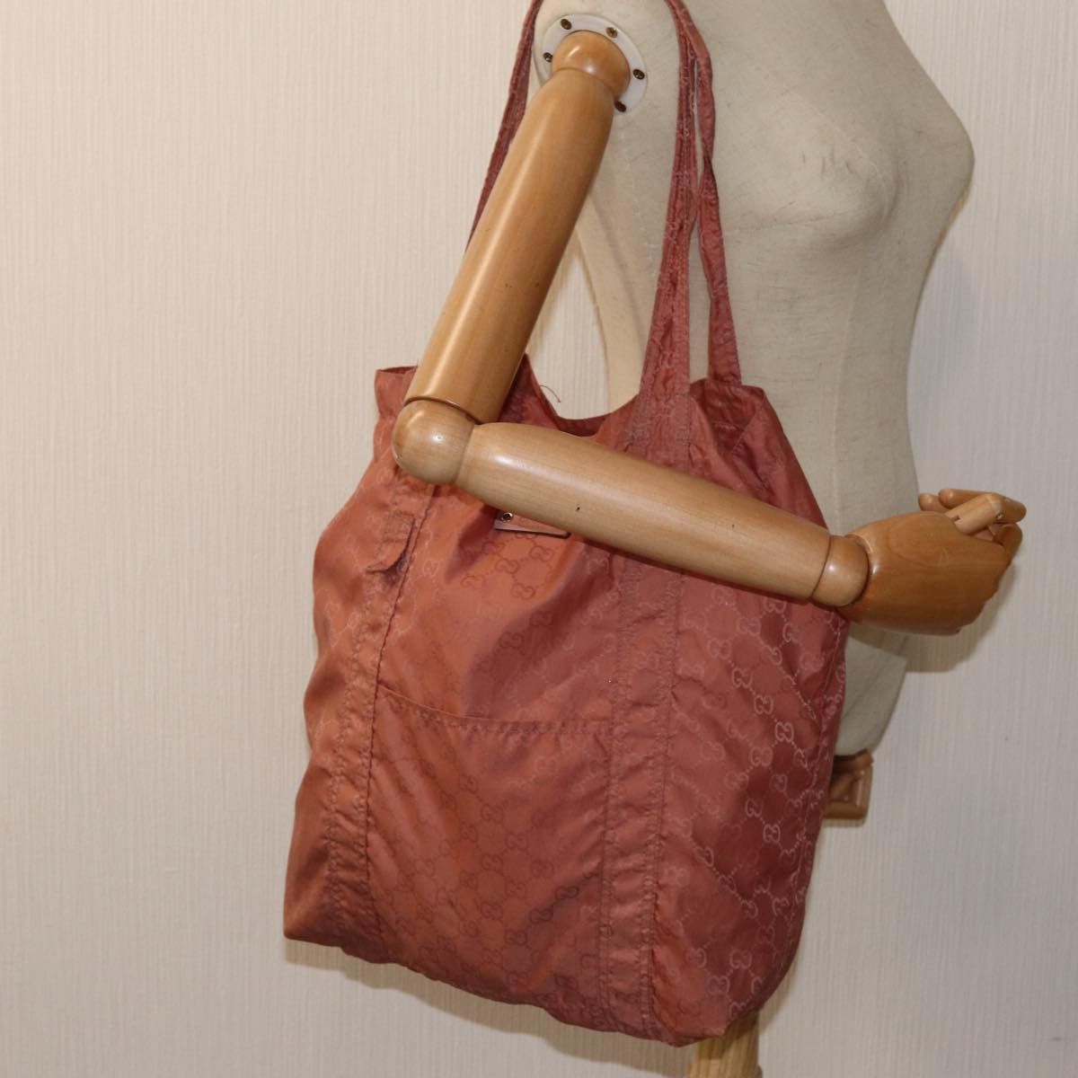 Gucci GUCCI GG Canvas Tote Bag Pink Size ONE SIZE - 19 Thumbnail
