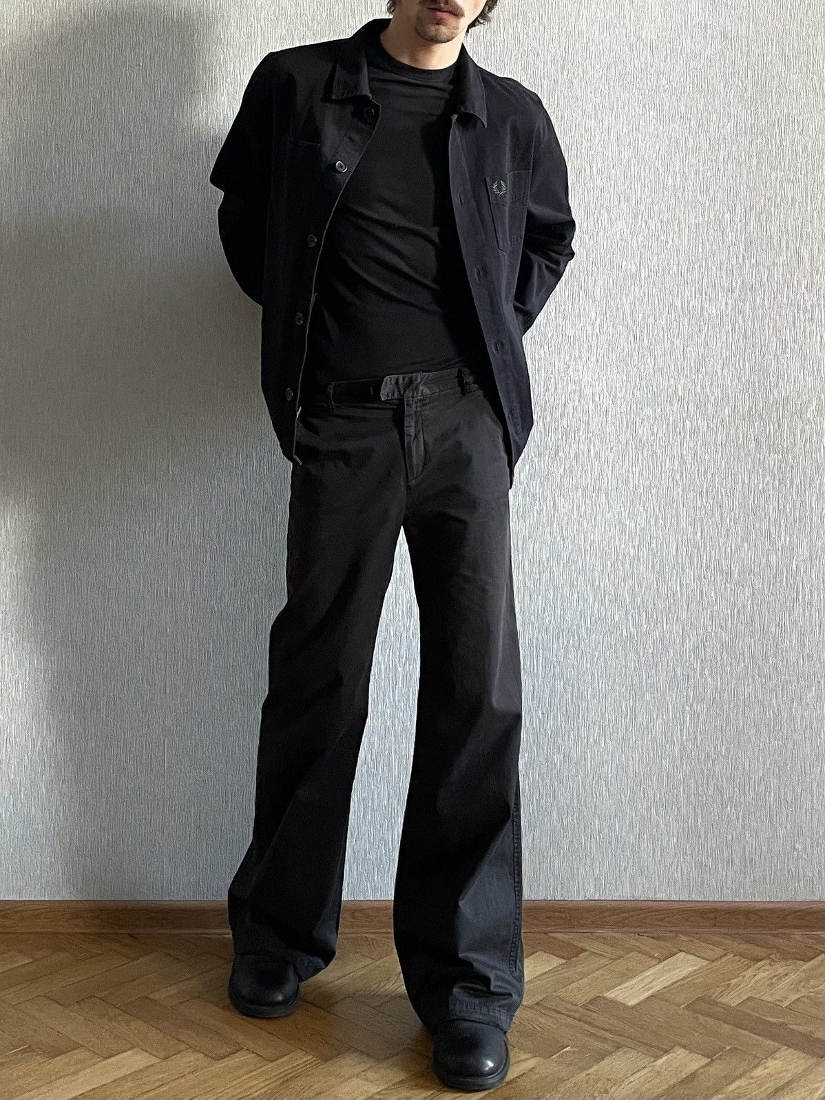 Fred Perry Fred Perry: A Navy Blue Denim Overshirt / Jacket Size US L / EU 52-54 / 3 - 7 Thumbnail