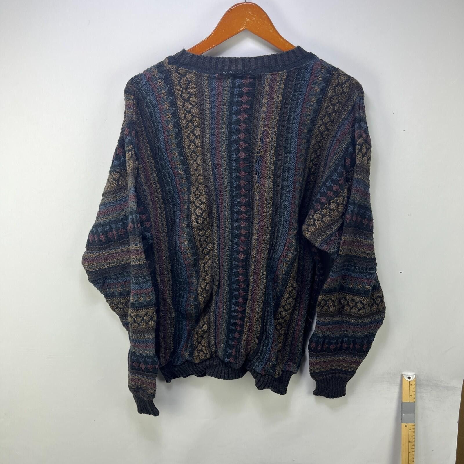 Bachrach Vintage 90s Bachrach Coogi Style 3D Knit Sweater Large Size US L / EU 52-54 / 3 - 9 Thumbnail