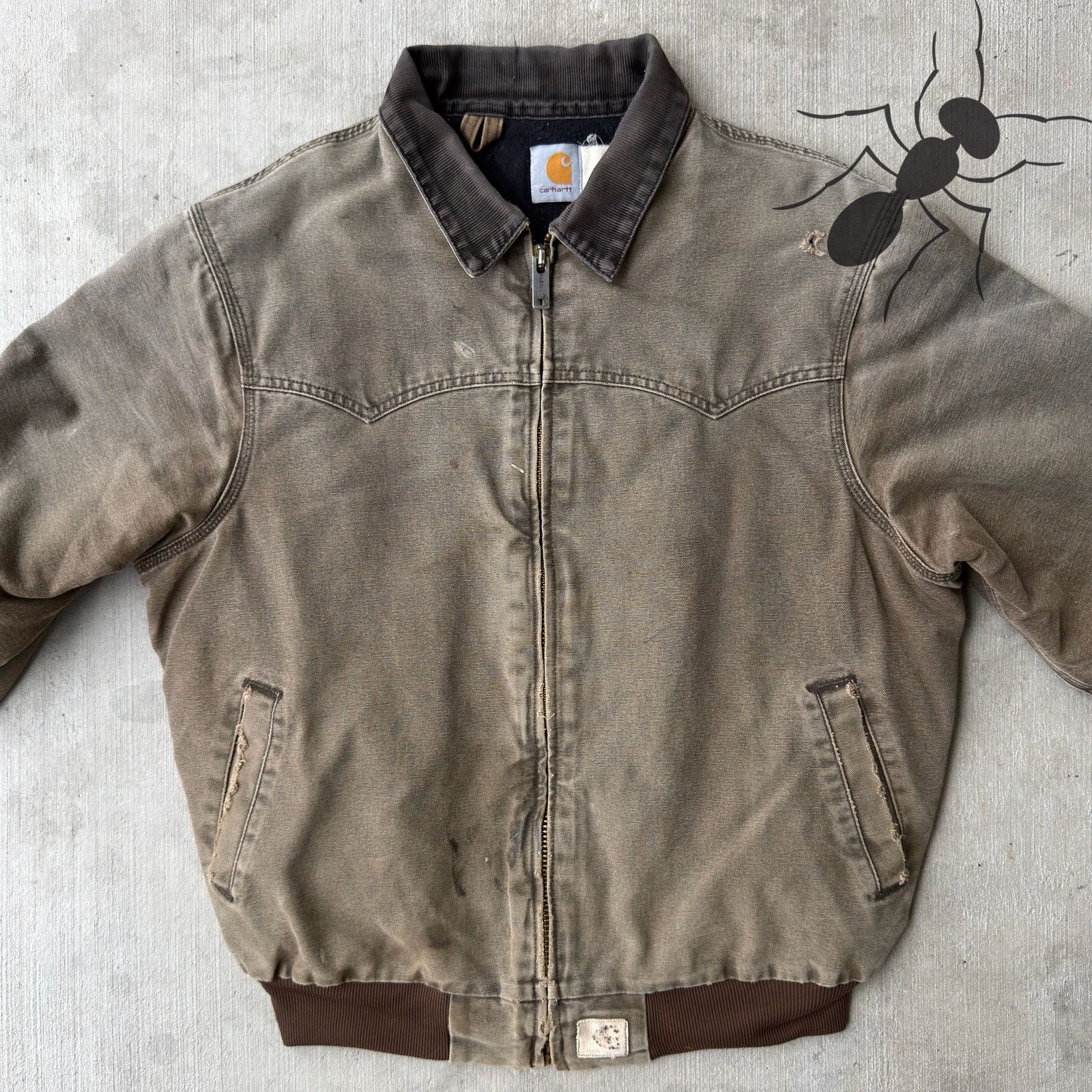 Carhartt Carhartt brown Santa Fe work wear jacket Size US L / EU 52-54 / 3 - 3 Thumbnail