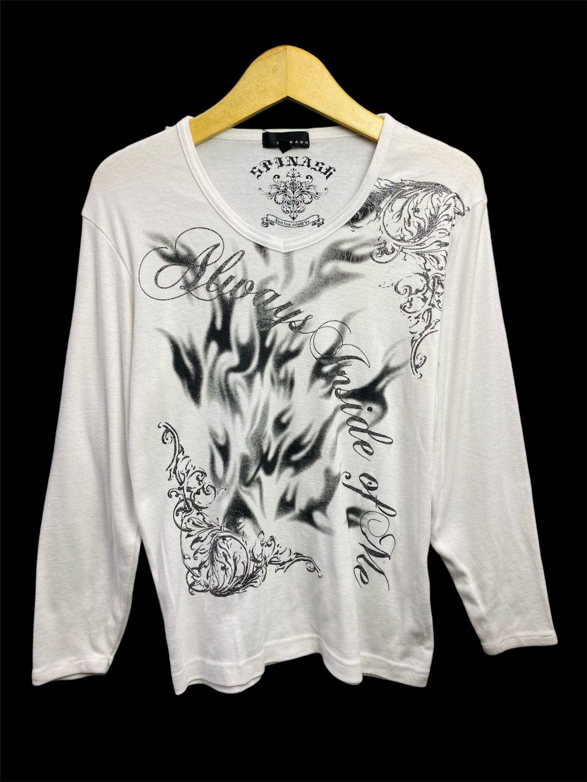 Japanese Brand japanese spinash poem unfefined longsleeve Size US M / EU 48-50 / 2 - 1 Thumbnail