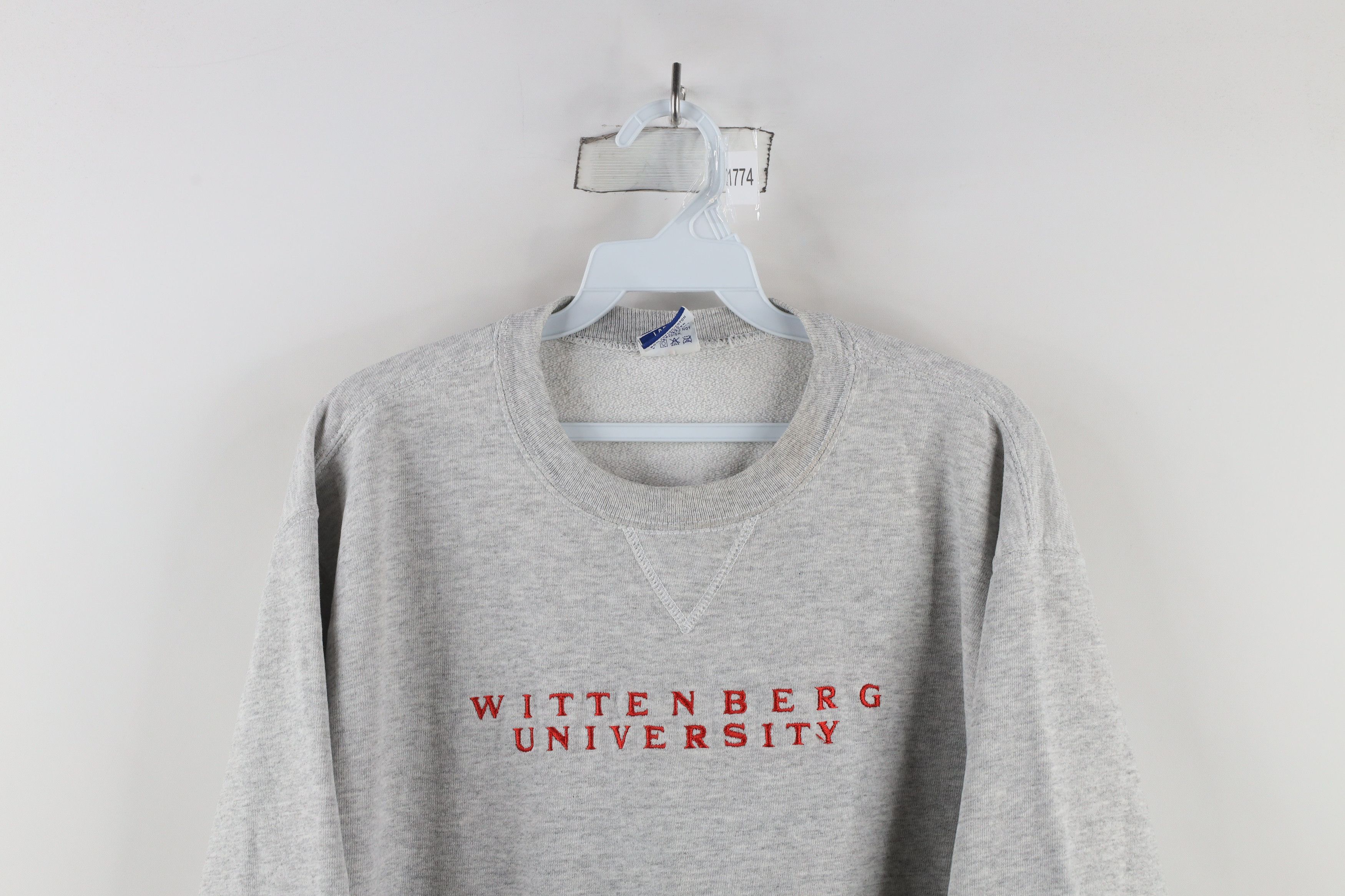 Champion × Vintage Vintage 90s Champion Wittenberg University Sweatshirt Gray Size US L / EU 52-54 / 3 - 2 Thumbnail