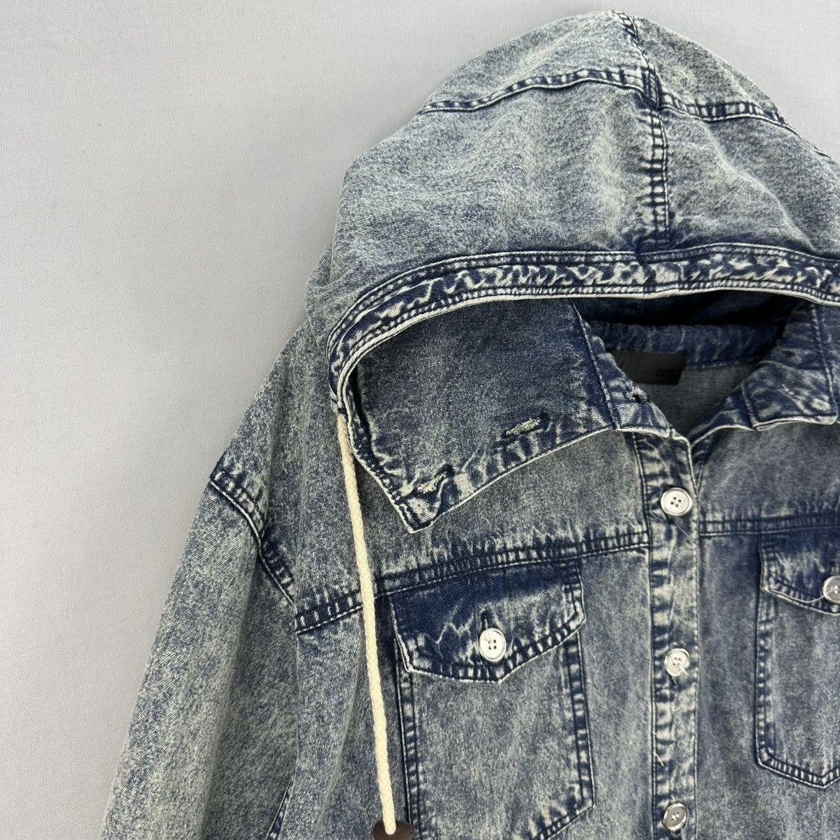 Japanese Brand × Vintage Vintage 90's Ladies Denim Jacket Hoodie by CRYX Size M / US 6-8 / IT 42-44 - 2 Thumbnail