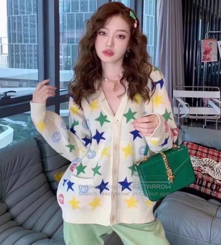 Gucci Gucci Multi-colour five-pointed star double G inlaid wool Size M / US 6-8 / IT 42-44 - 7 Thumbnail