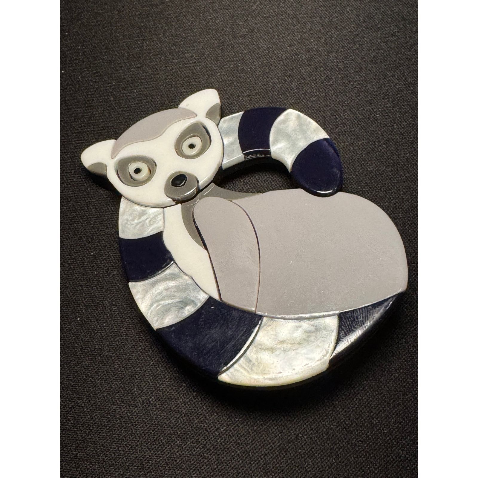 Other Large 3D Printed Ring Tailed Lemur Brooch Size ONE SIZE - 2 Thumbnail