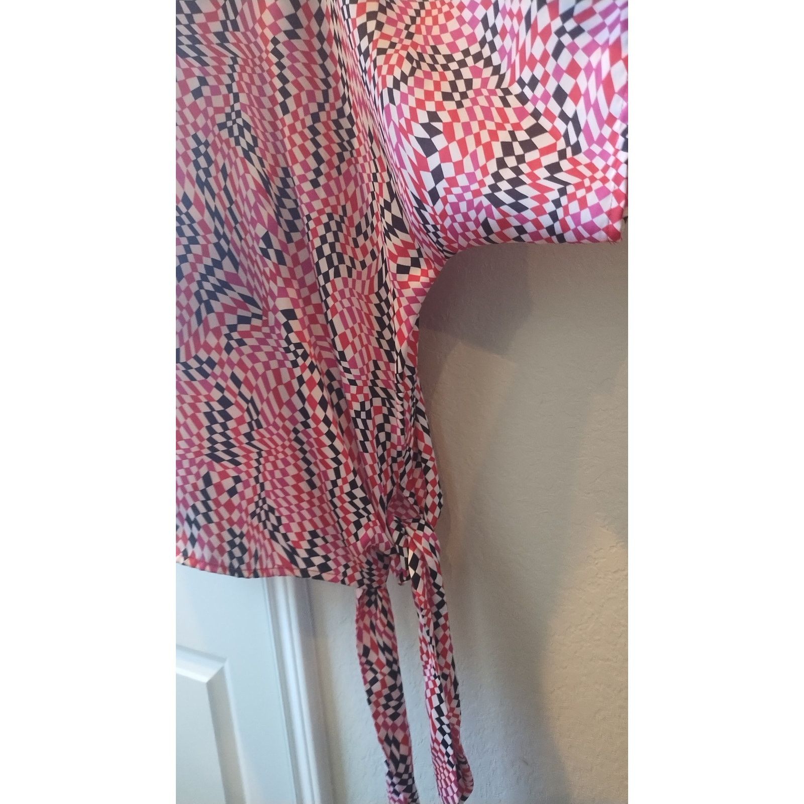 Michael Kors MICHAEL KORS Blouse Multicolor Abstract Print SZ L Size L / US 10 / IT 46 - 5 Thumbnail