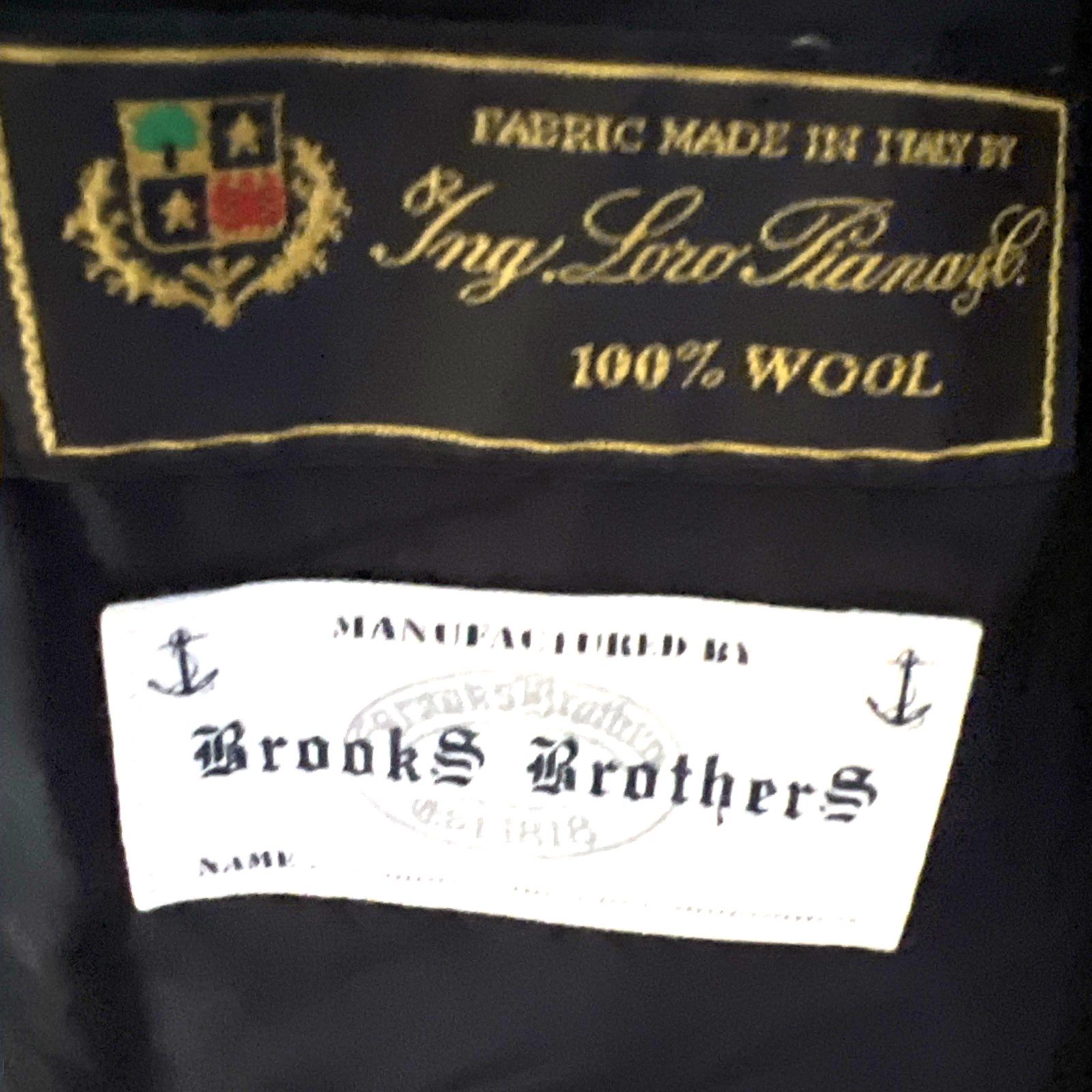 Brooks Brothers Brooks Brothers Black Wool Button Up Peacoat Medium Pockets Size US M / EU 48-50 / 2 - 11 Thumbnail