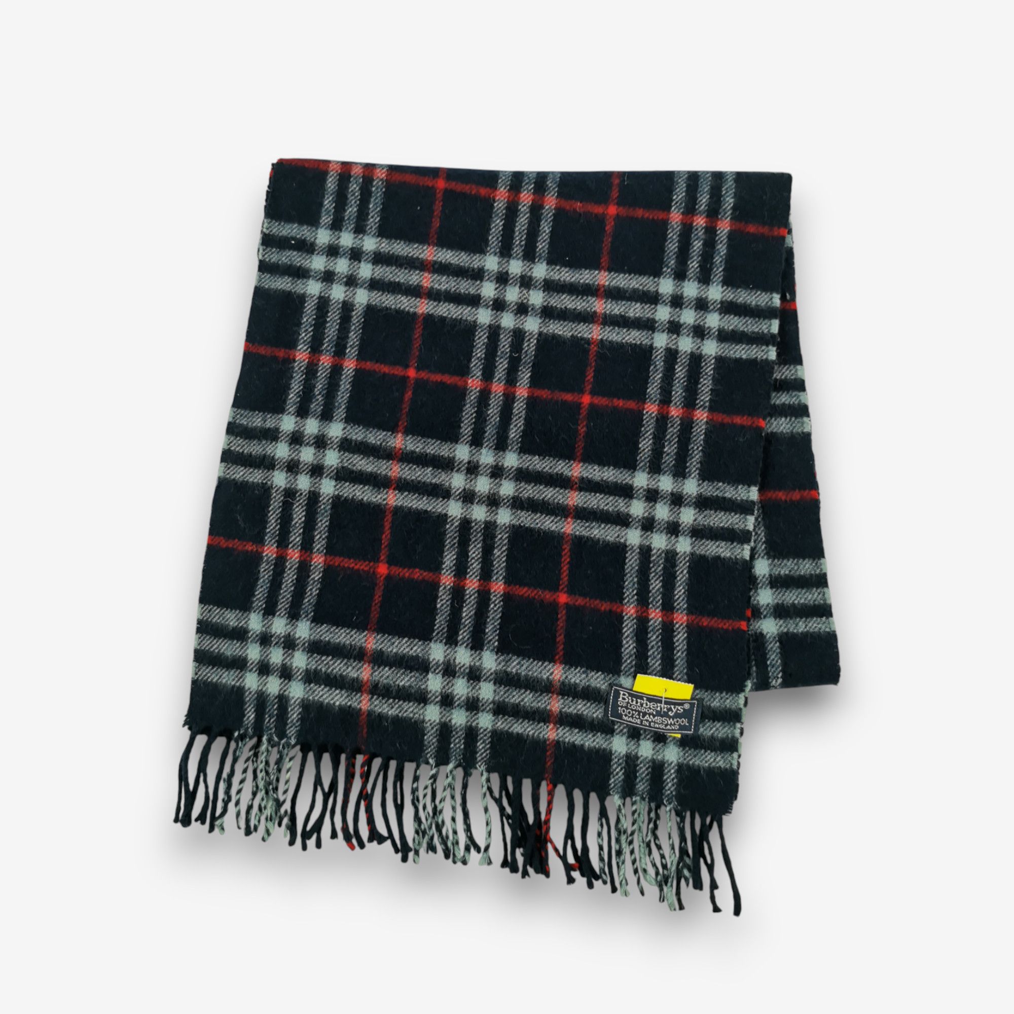 Burberry Vintage Burberry Scarf Tartan Plaid Muffler Wool Scarves Size ONE SIZE - 1 Thumbnail