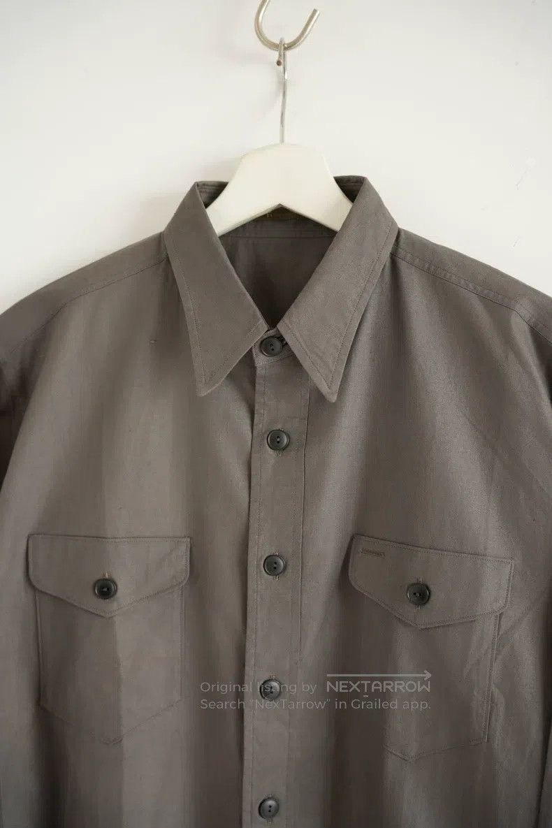 Yohji Yamamoto Yohji Yamamoto size os 90s Dead Wood Brown Overalls Shirt Size US M / EU 48-50 / 2 - 3 Thumbnail