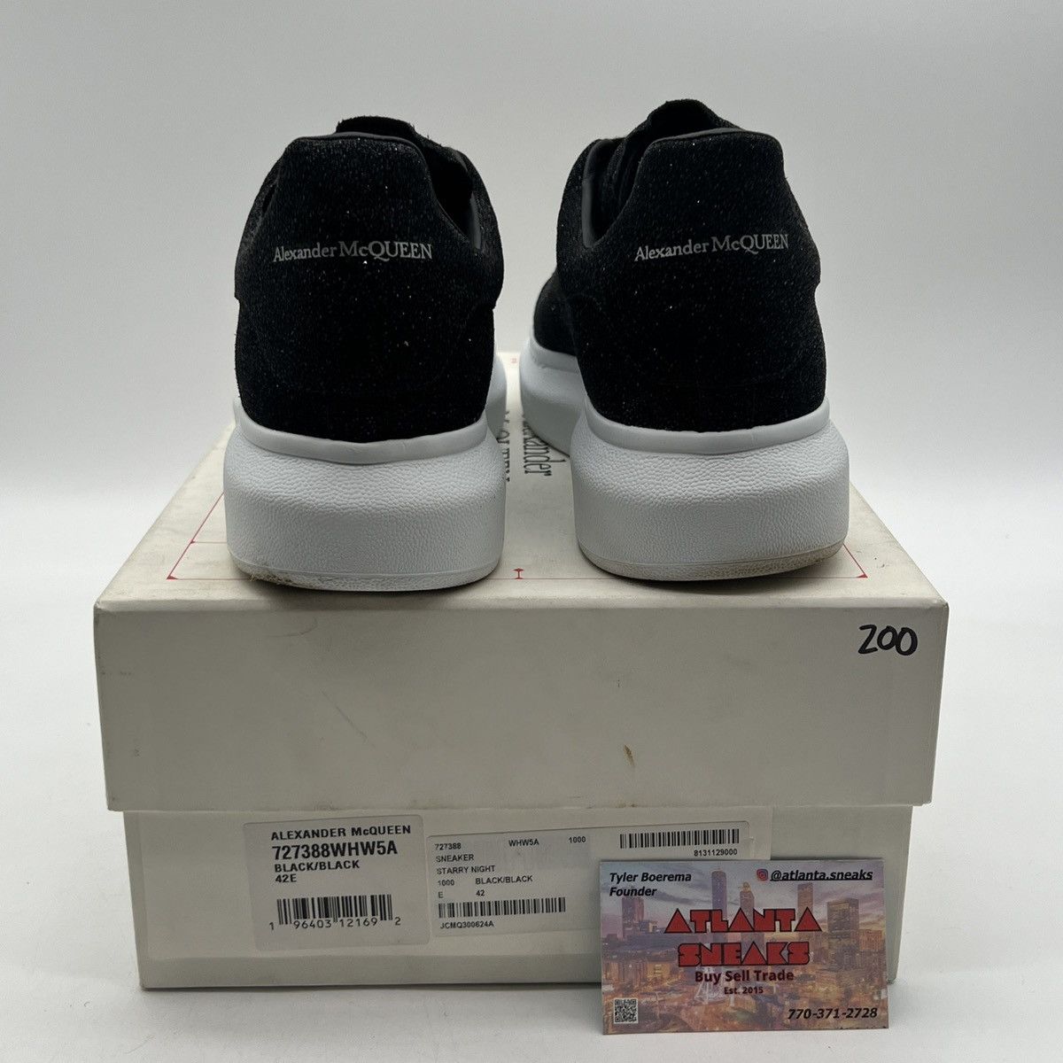 Alexander McQueen Alexander McQueen black white glitter Size US 8.5 / EU 41-42 - 3 Thumbnail