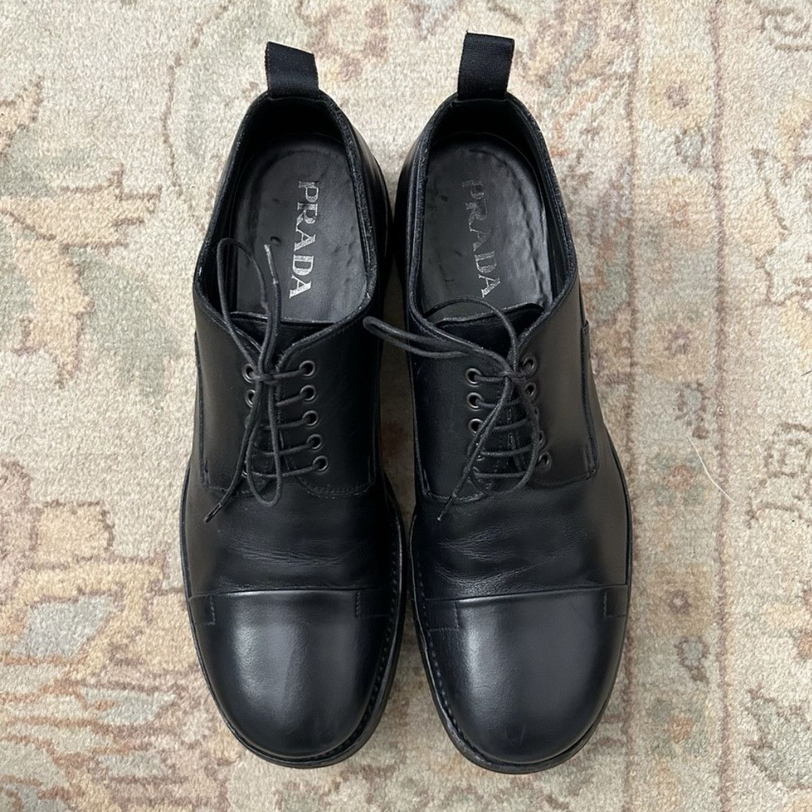 Prada Leather Dress Shoes Size US 8.5 / EU 41-42 - 2 Thumbnail