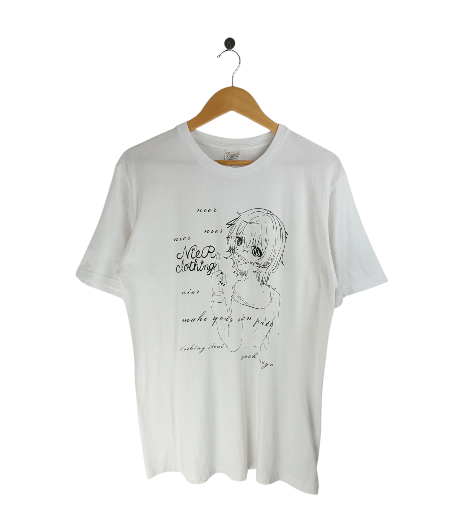 Anime VINTAGE Y2K NIER CLOTHING CUTE ANIME WAIFU TEE Size US L / EU 52-54 / 3 - 1 Thumbnail