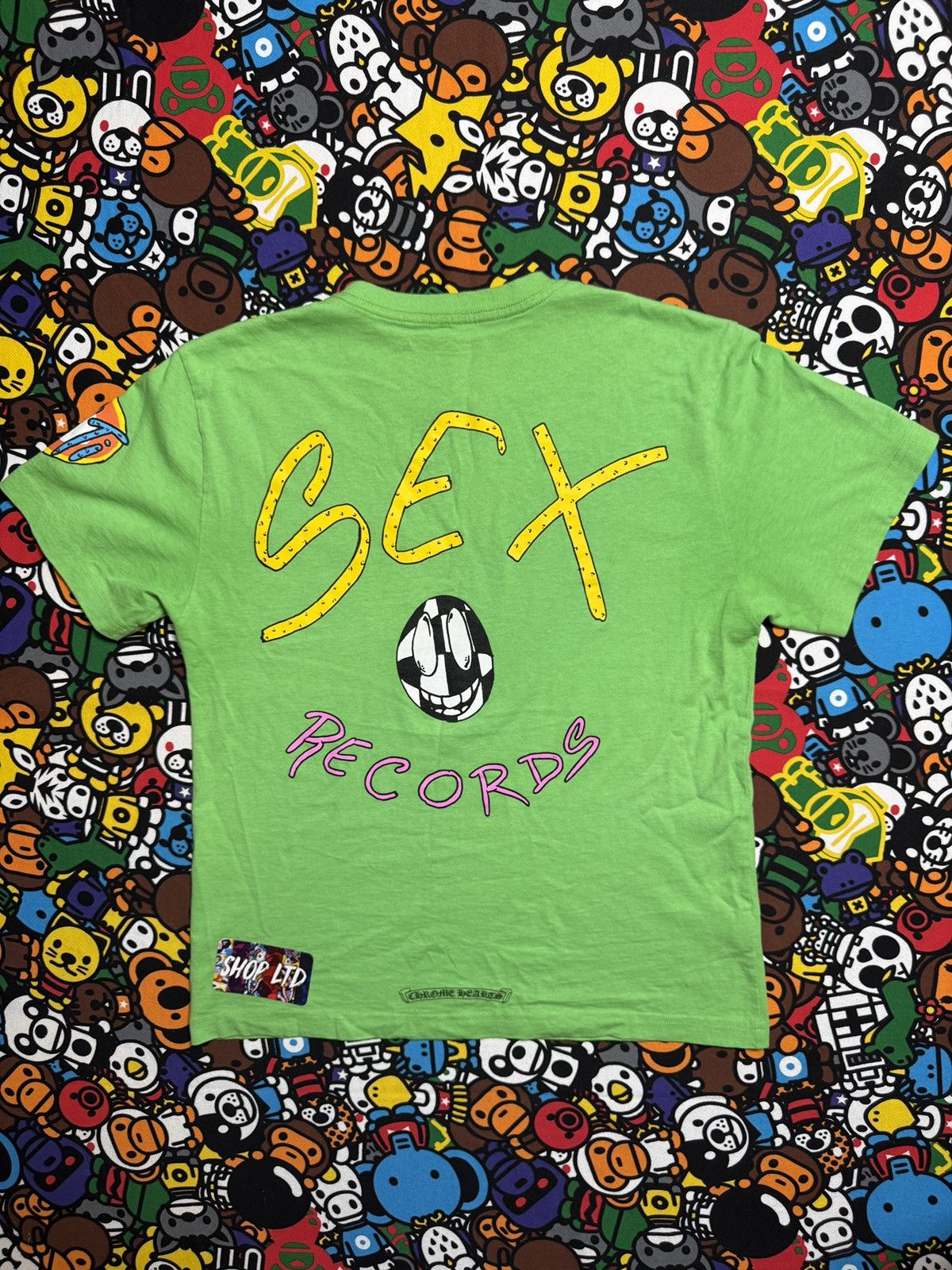 Chrome Hearts Matty Boy Green Records Logo Tee
