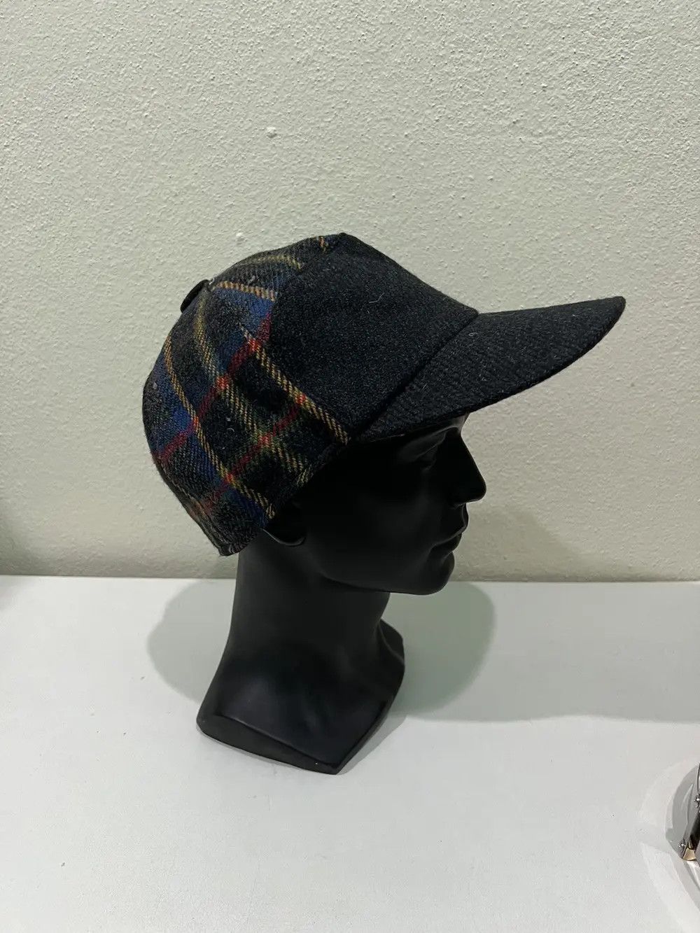 Handmade × Wigens Vintage Wigens Wool Handmade plaid Tartan Cap Size ONE SIZE - 7 Thumbnail