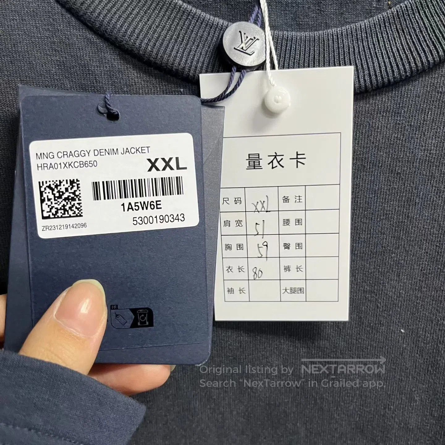 Louis Vuitton Louis Vuitton Gray Back Label Short Sleeve T-shirt. Size US XXL / EU 58 / 5 - 3 Thumbnail