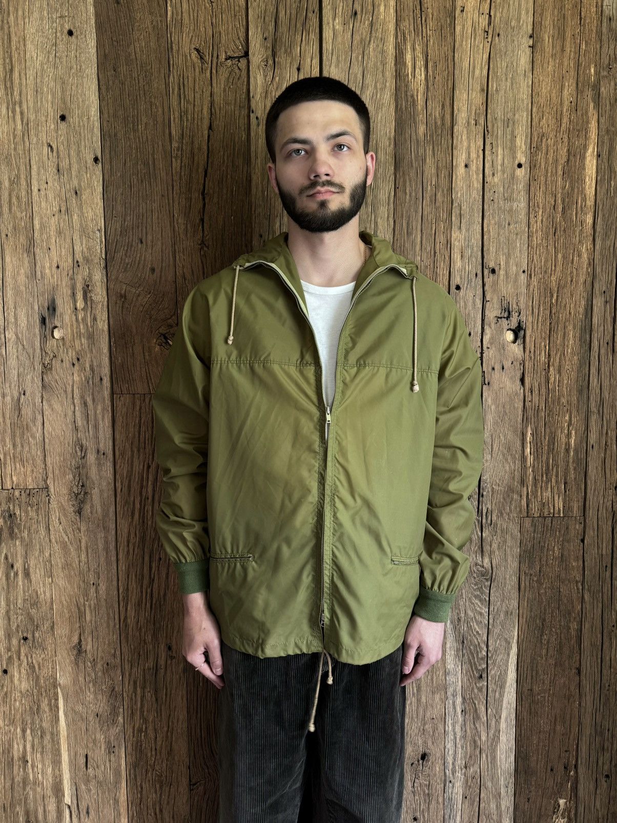 Vintage 1950s Austrian Heller Sport Zipp Zipper Light Rain Jacket Size US S / EU 44-46 / 1 - 2 Thumbnail