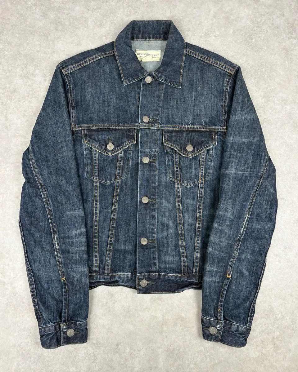 Polo Ralph Lauren Ralph Lauren Denim & Supply Faded Blue Denim Trucker Jacket Size US S / EU 44-46 / 1 - 2 Thumbnail