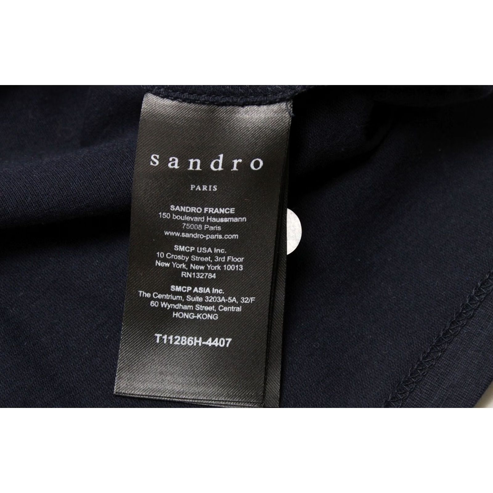 Sandro Sandro Anemone T-Shirt Women's SMALL Short Sleeve Beads Embroidered Blue Size S / US 4 / IT 40 - 7 Thumbnail