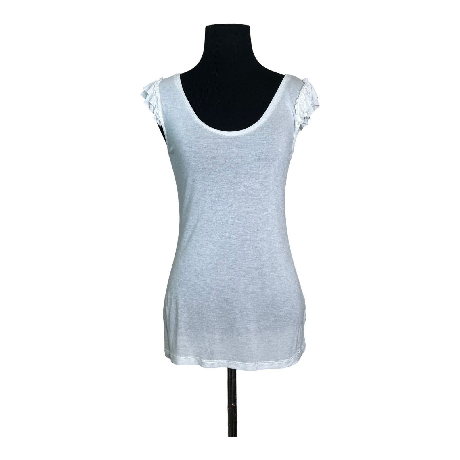 Old Navy Old Navy white short ruffled sleeves top size XS Size XS / US 0-2 / IT 36-38 - 1 Thumbnail