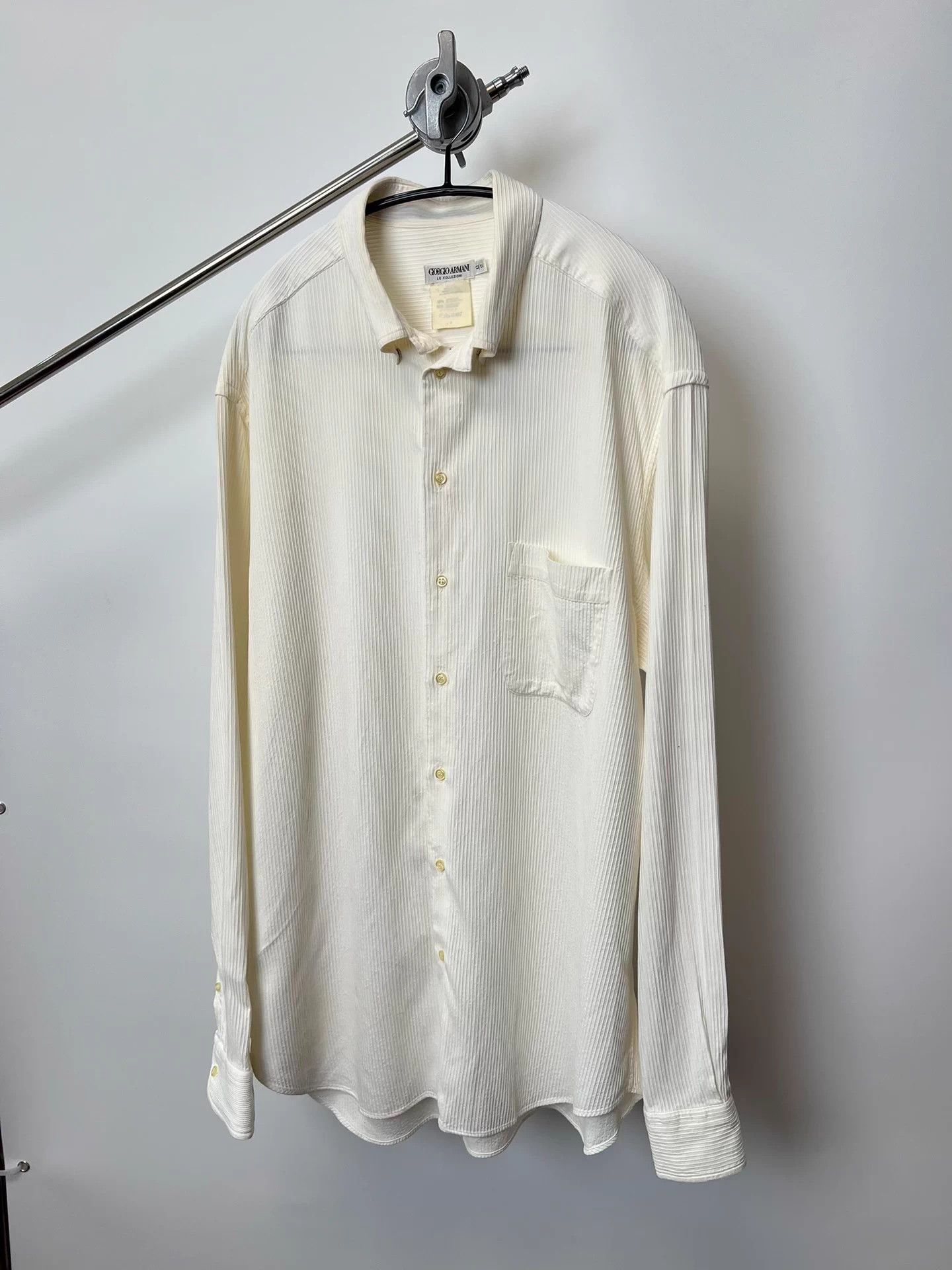 Giorgio Armani Giorgio Armani 00s Oversized Pleated Shirt Size US L / EU 52-54 / 3 - 2 Thumbnail