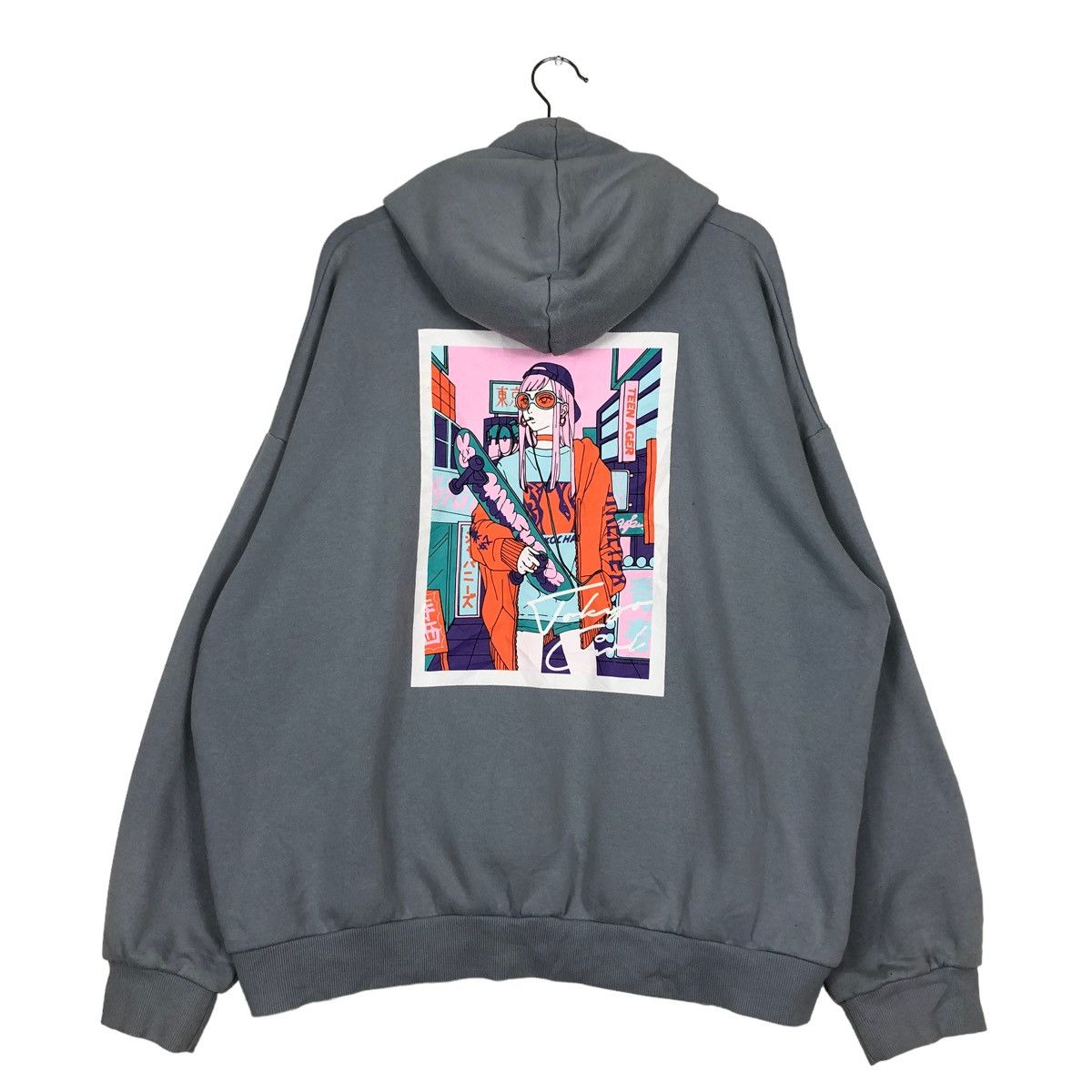 Japanese Brand 🔥RARE HOODIE PULL OVER SKATE GIRL GANG BIG LOGO Size US L / EU 52-54 / 3 - 1 Thumbnail