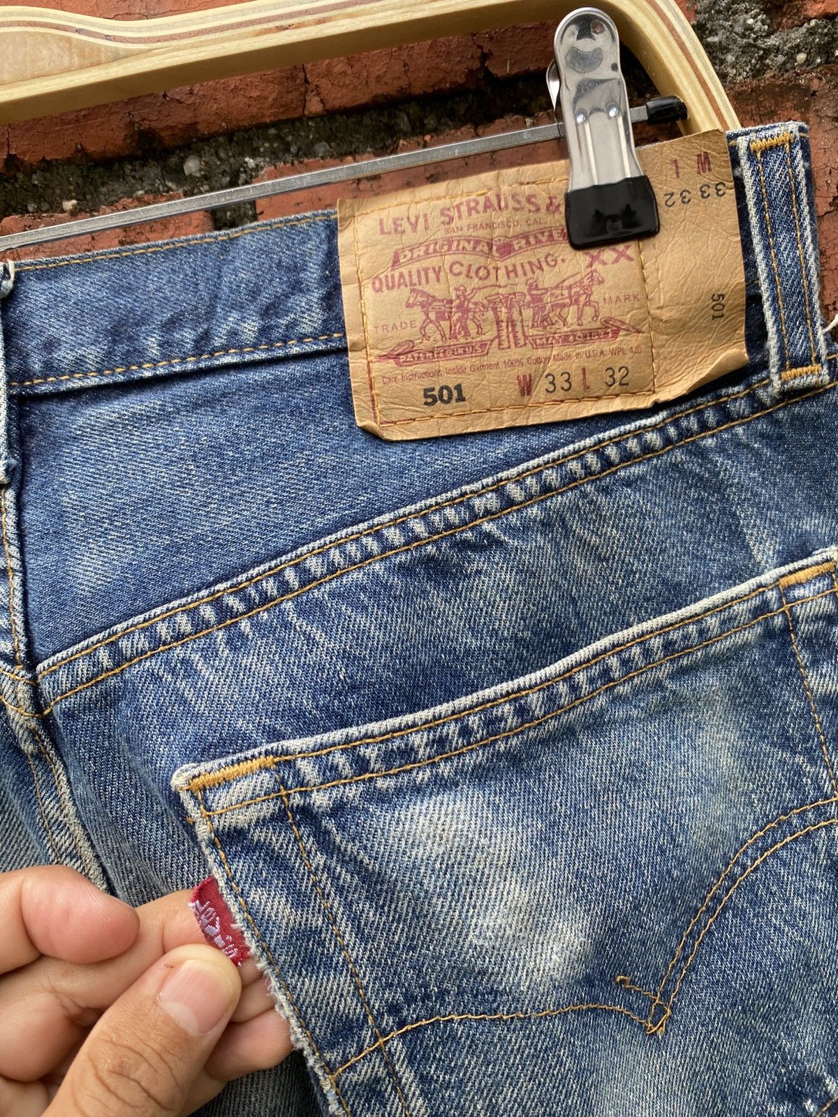 Levi's Vintage Clothing W32x31.5 Vintage levi's 501 made in USA Size US 32 / EU 48 - 6 Thumbnail