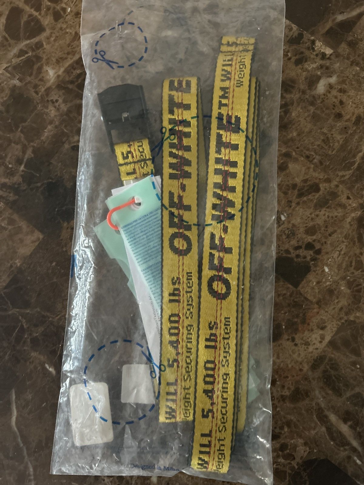 Off-White Off-White Mini Industrial Belt “yellow and black” Size ONE SIZE - 2 Thumbnail