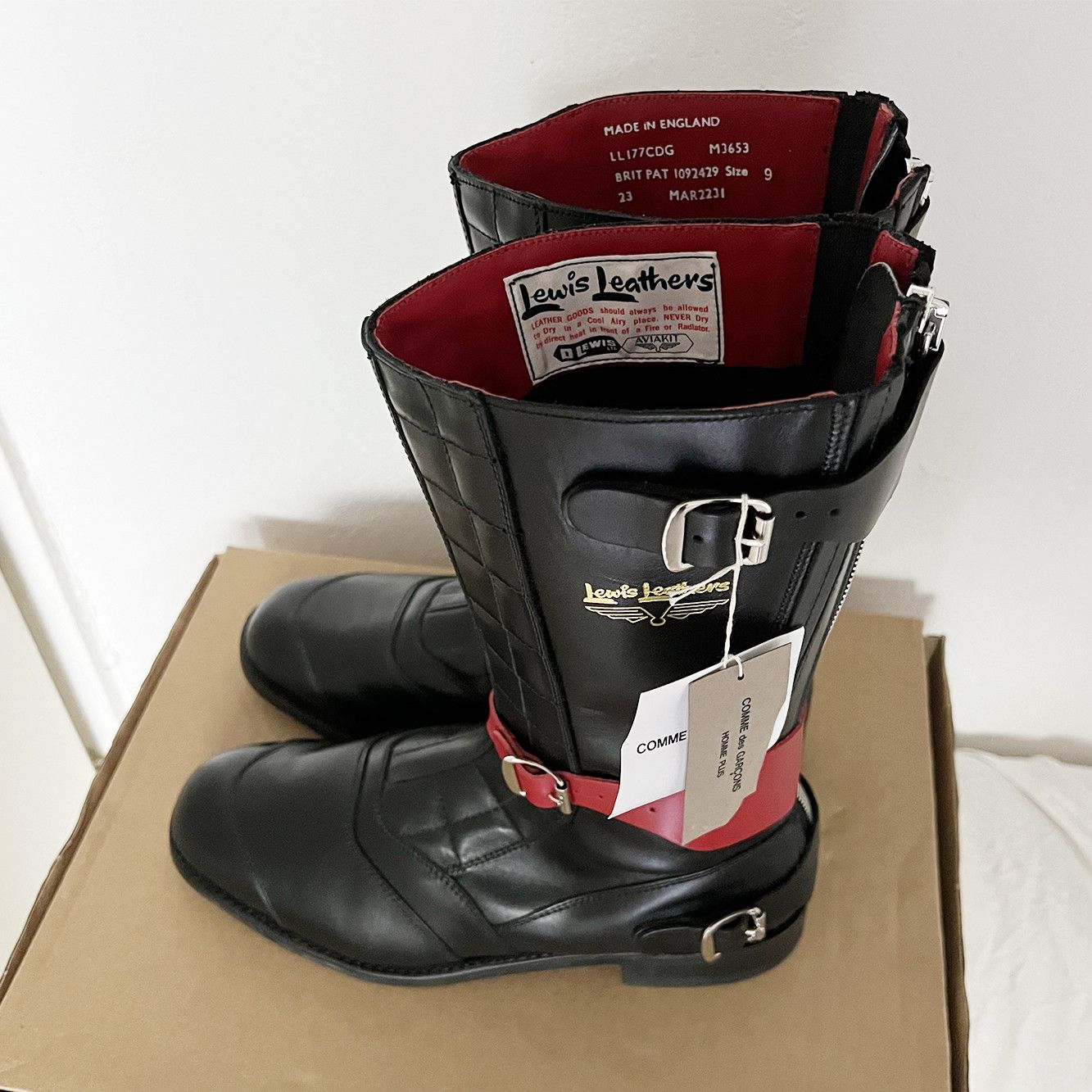 Comme des Garcons Homme Plus FW23 Road Race Motorcycle Boots Size US 9 / EU 42 - 4 Thumbnail