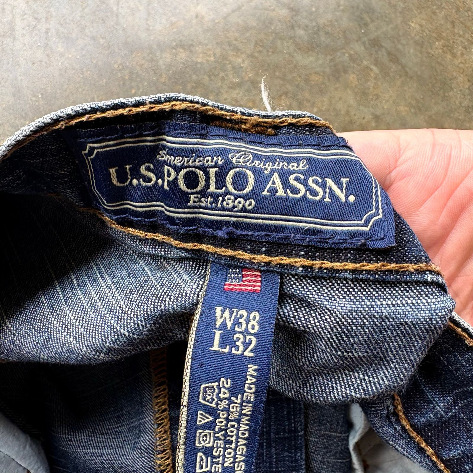 Polo Ralph Lauren Crazy Vintage Baggy Y2K Embroidered Polo Jeans Size US 38 / EU 54 - 7 Thumbnail