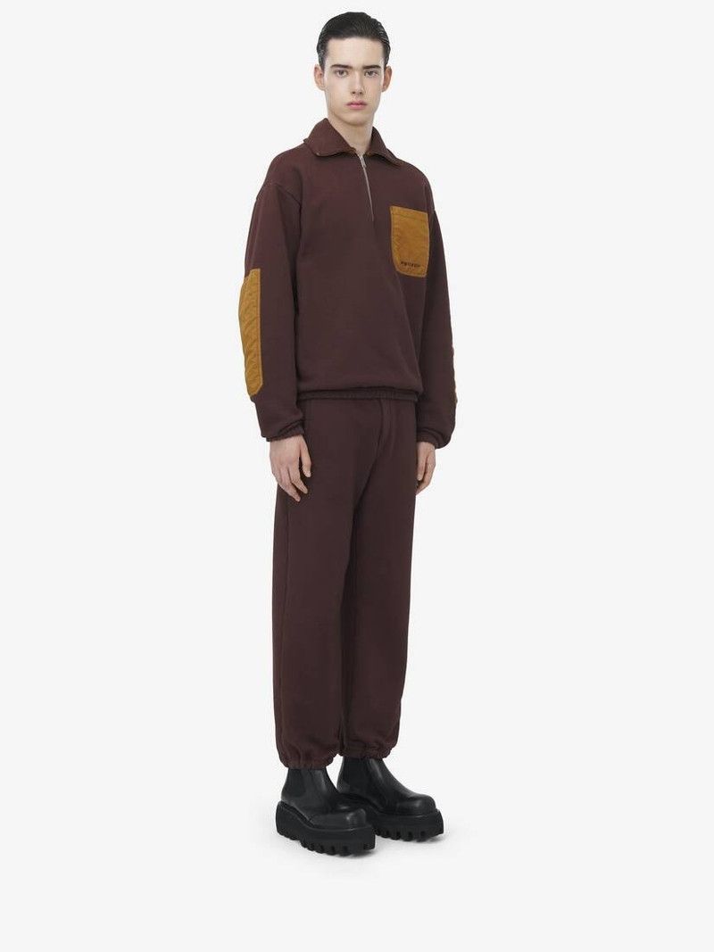 Alexander McQueen o1srvl11e0226 Contrast Pocket Track Jacket In Brown Size US L / EU 52-54 / 3 - 4 Thumbnail