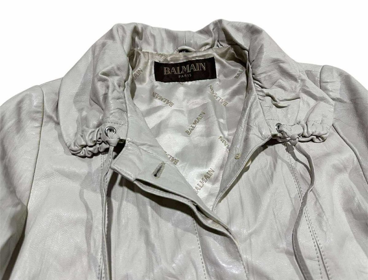 Balmain 🔥Vintage Balmain Faux Leather Poncho Jacket Size L / US 10 / IT 46 - 8 Thumbnail