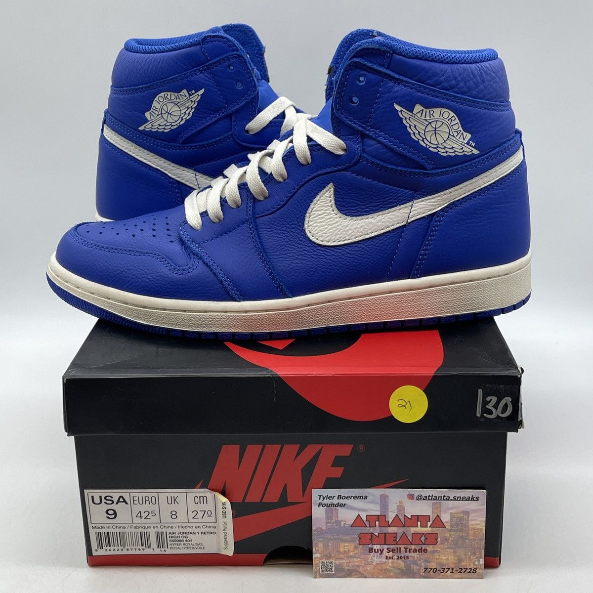 Jordan Brand Air Jordan 1 high hyper royal Size US 9 / EU 42 - 1 Thumbnail