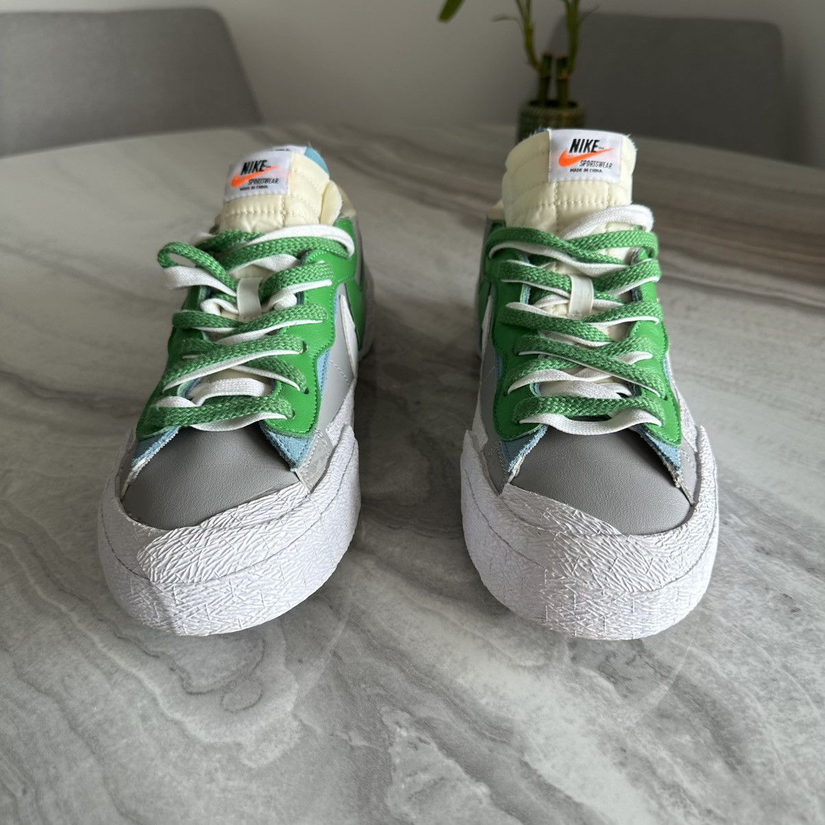 Nike × Sacai Nike Blazer Low x Sacai Classic Green Sneakers Size US 9 / EU 42 - 3 Thumbnail