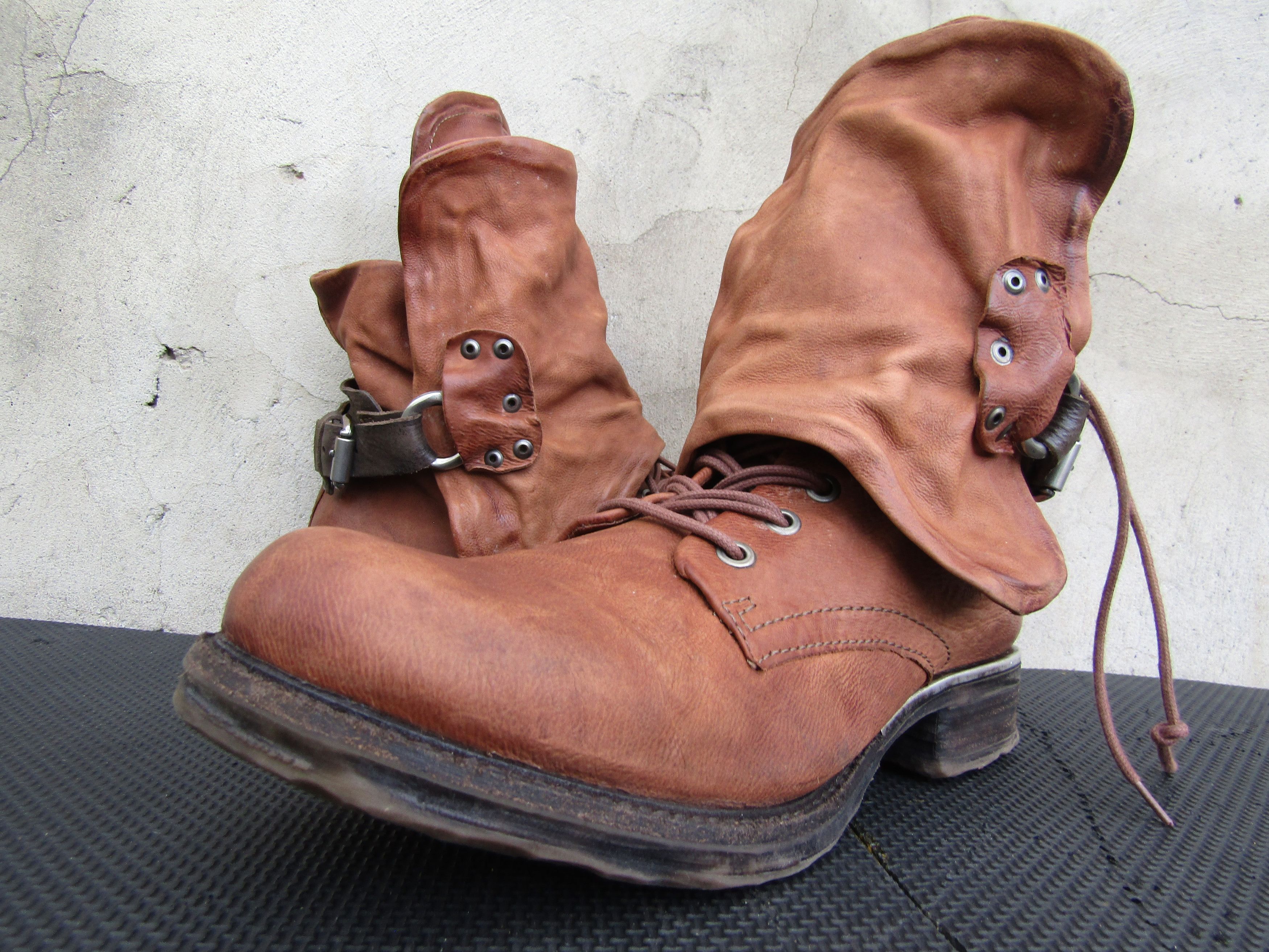 A.S.98 A.S.98 Airstep Buckle Zip Brown Booties Size US 10 / IT 40 - 1 Thumbnail