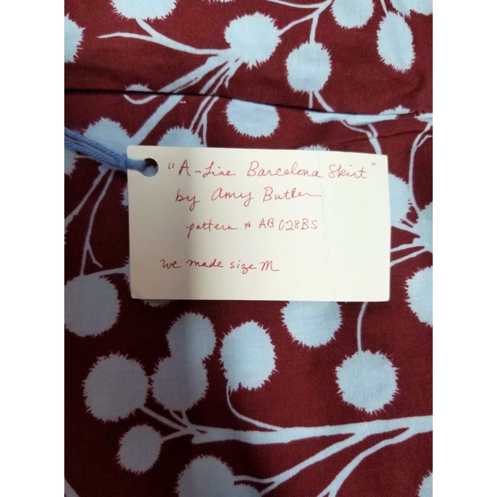 Vintage VINTAGE Bobbin's Nest Studio Amy Butler A-Line Barcelona Skirt Womens Medium Red White Back Zip AB028BS Size 32" / US 10 / IT 46 - 4 Thumbnail