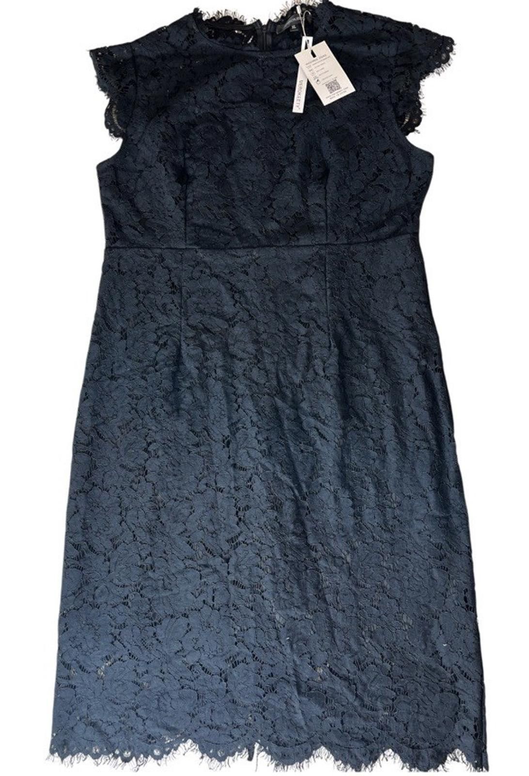 Designer Merokeety Sleeveless Lace Floral Cocktail Knee Length XL Size XL / US 12-14 / IT 48-50 - 2 Thumbnail