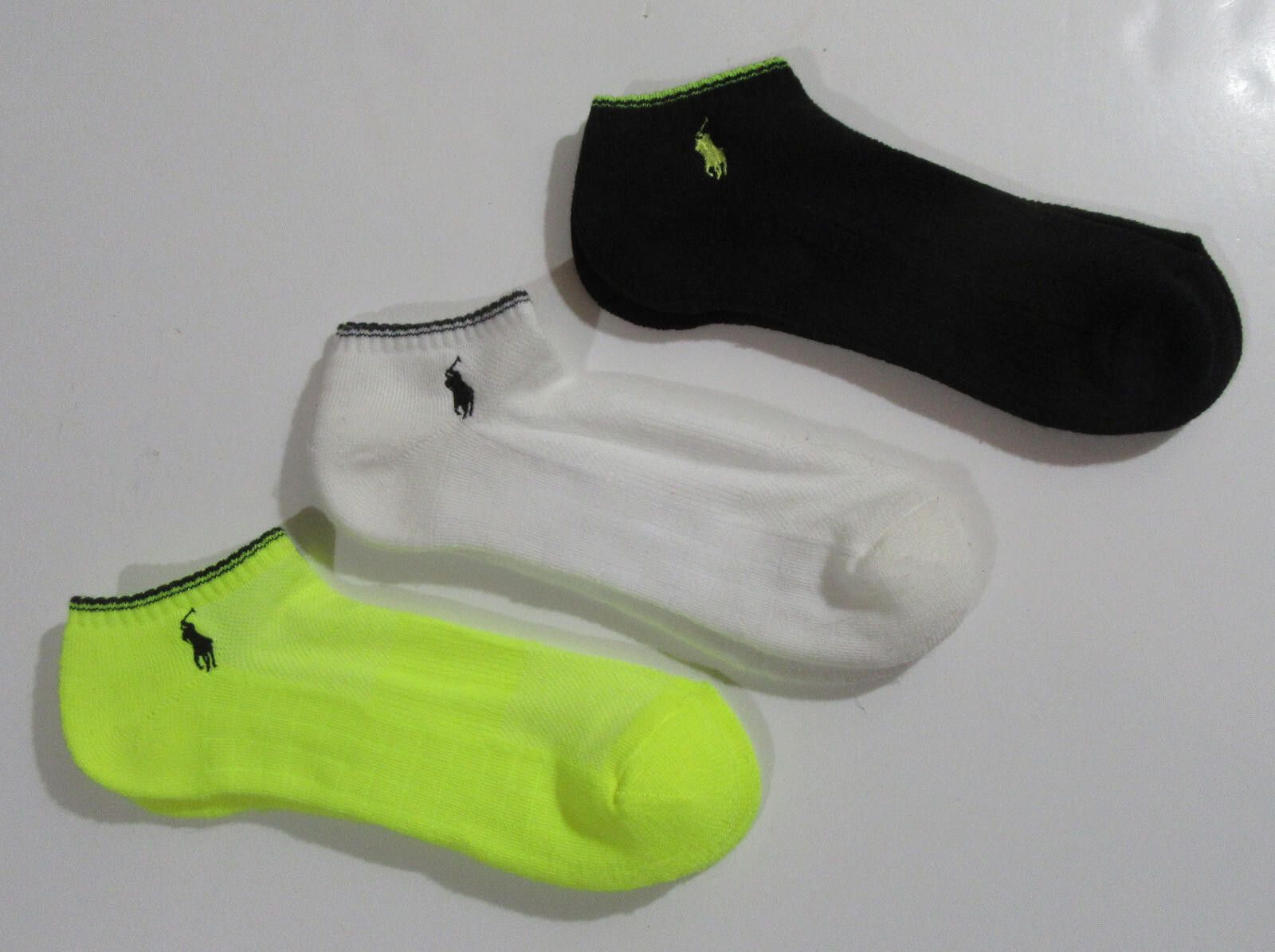 Polo Ralph Lauren Polo Ralph Lauren Mens Technical Sport Low Cut Socks 3 pack Size ONE SIZE - 1 Thumbnail