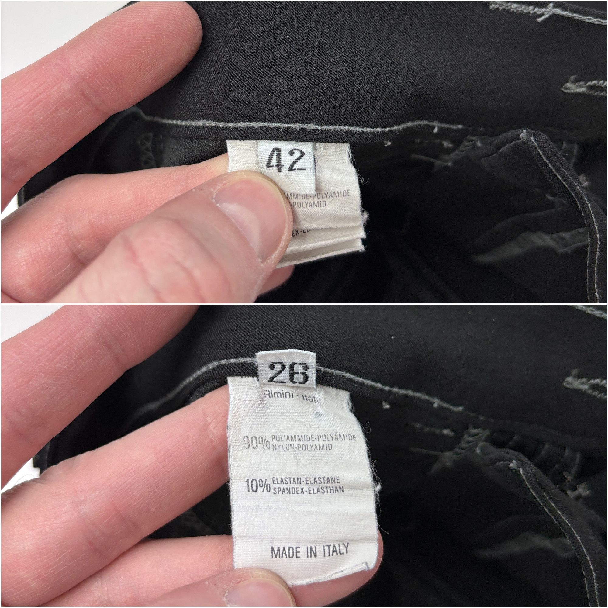 Marithe + Francois Girbaud × Vintage Vintage Marithe Francois Girbaud Pants Black Womens 42 / 26 Size 26" / US 2 / IT 38 - 10 Thumbnail