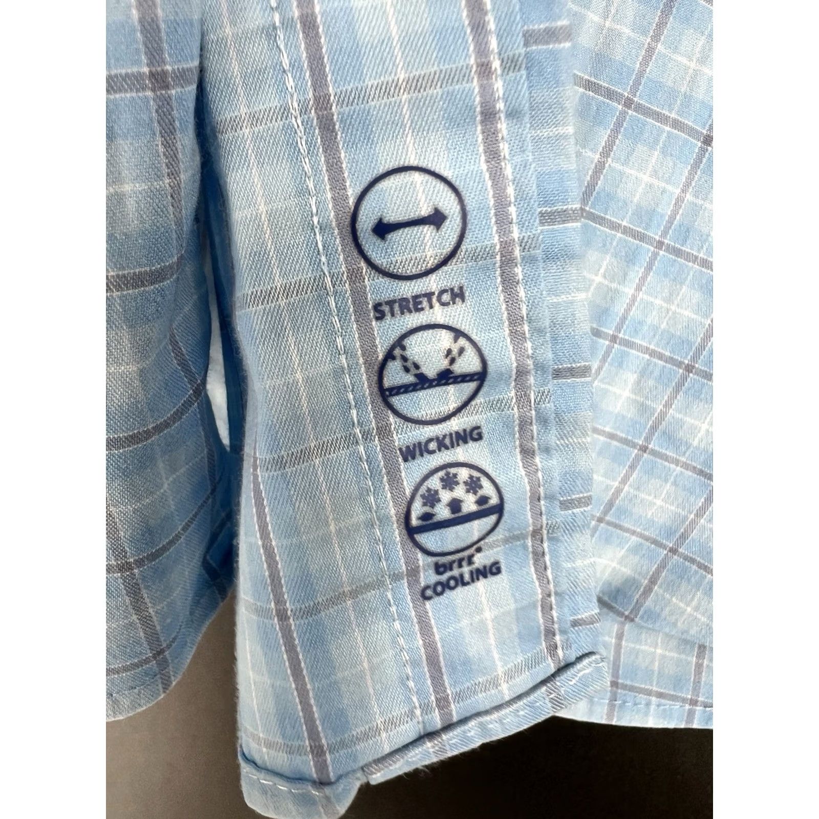 Vineyard Vines Vineyard Vines Shirt Mens Size Large Blue Plaid Performance On The Go Size US L / EU 52-54 / 3 - 6 Thumbnail