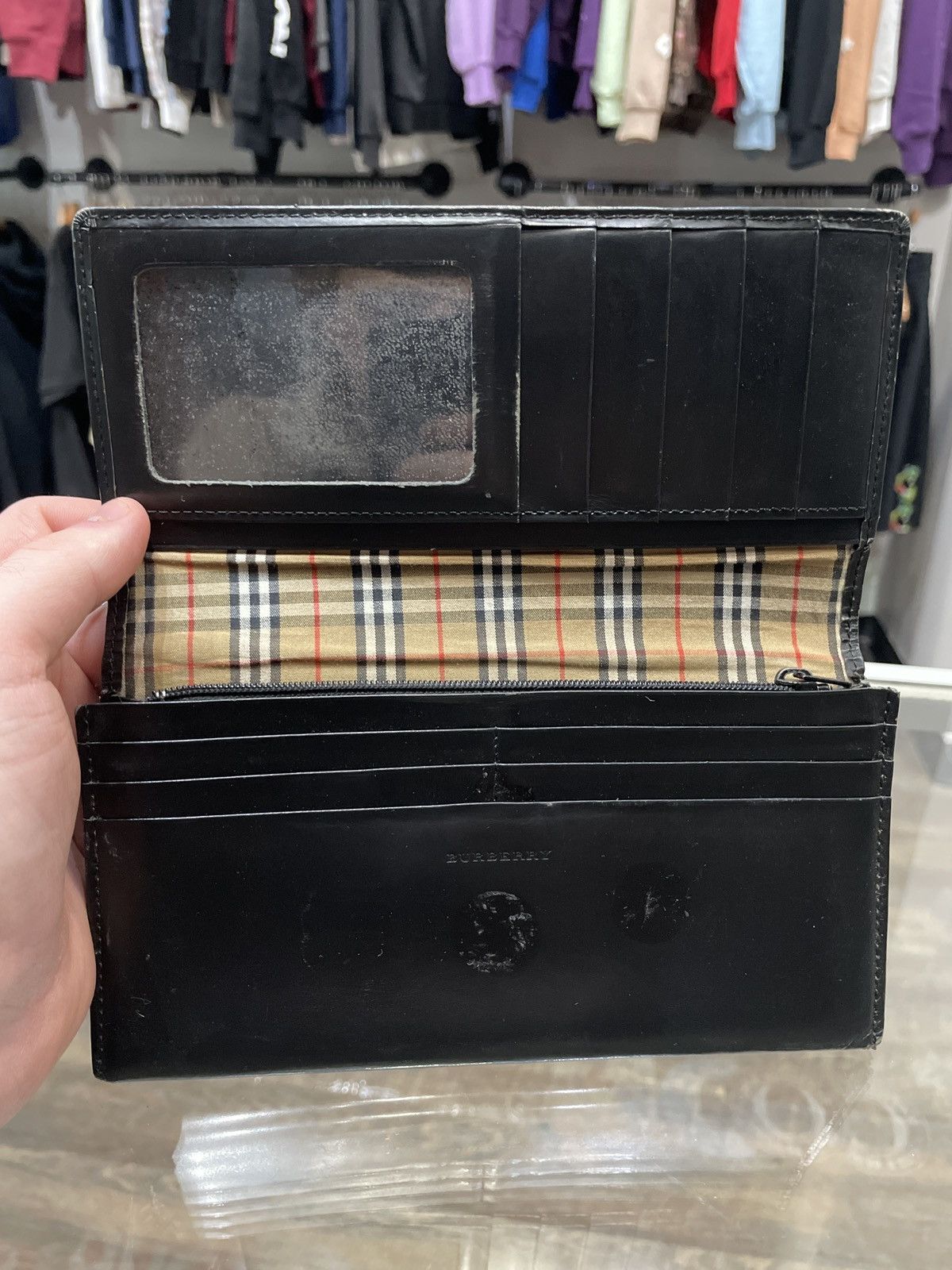 Burberry Burberry Long Black Nova Check Wallet Size ONE SIZE - 2 Thumbnail