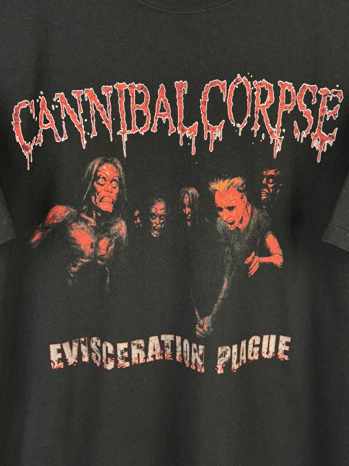 Band Tees 00s Cannibal Corpse Evisceration Plague 2009 Tour Metal Tee Size US XL / EU 56 / 4 - 2 Thumbnail