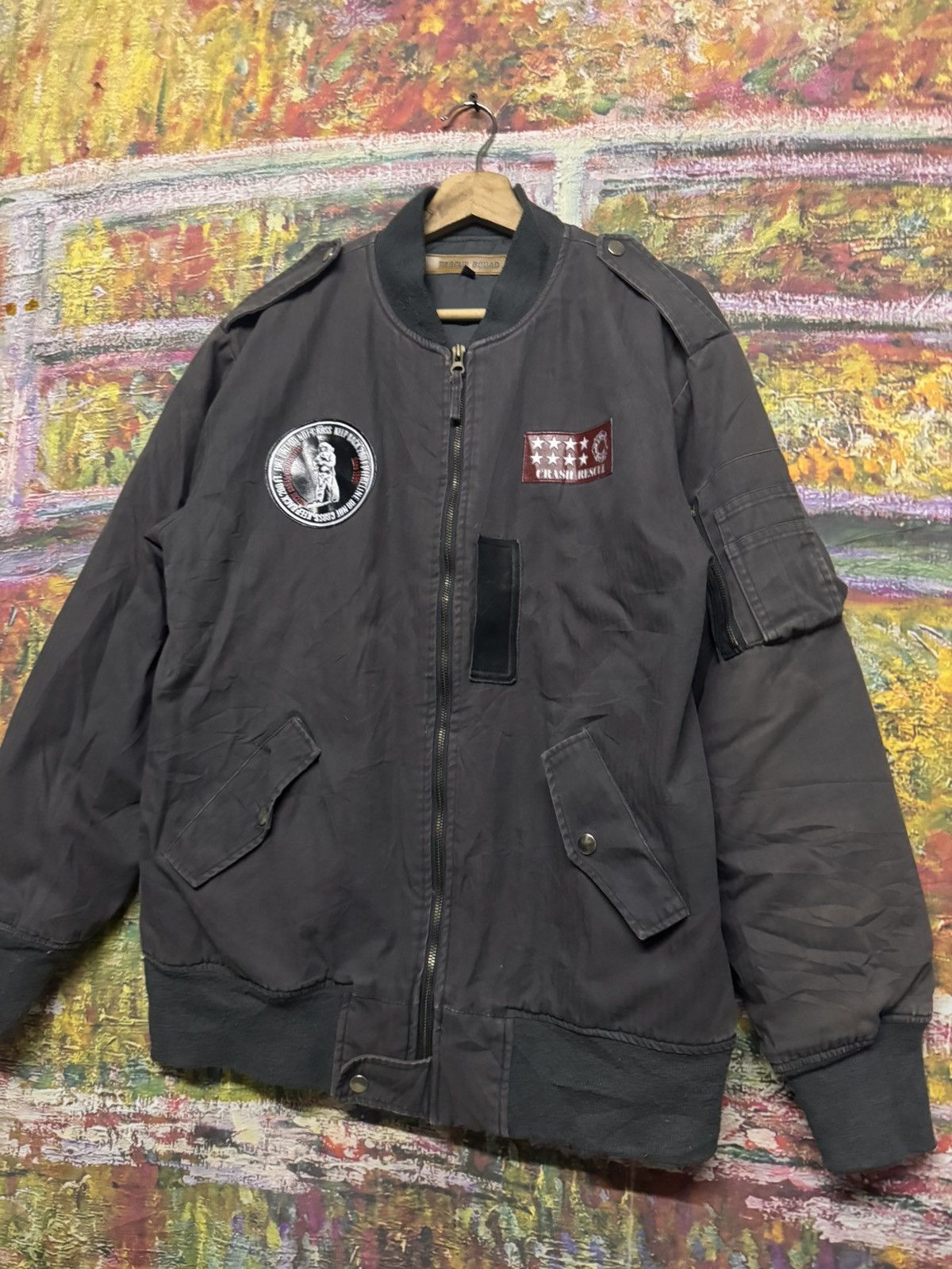 Japanese Brand Rescue Squad Bomber jacket Size US L / EU 52-54 / 3 - 5 Thumbnail